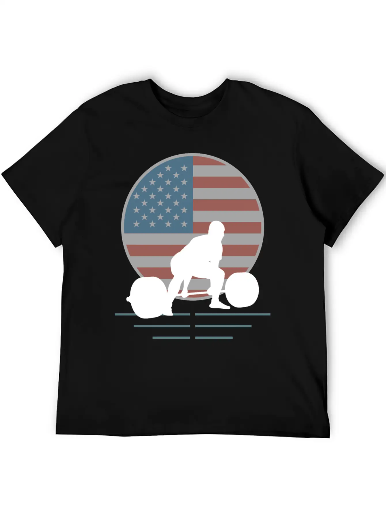 Usa Flag Deadlift Powerlifting Basic Graphic T-Shirt – Daily Comfort In Soft Cotton