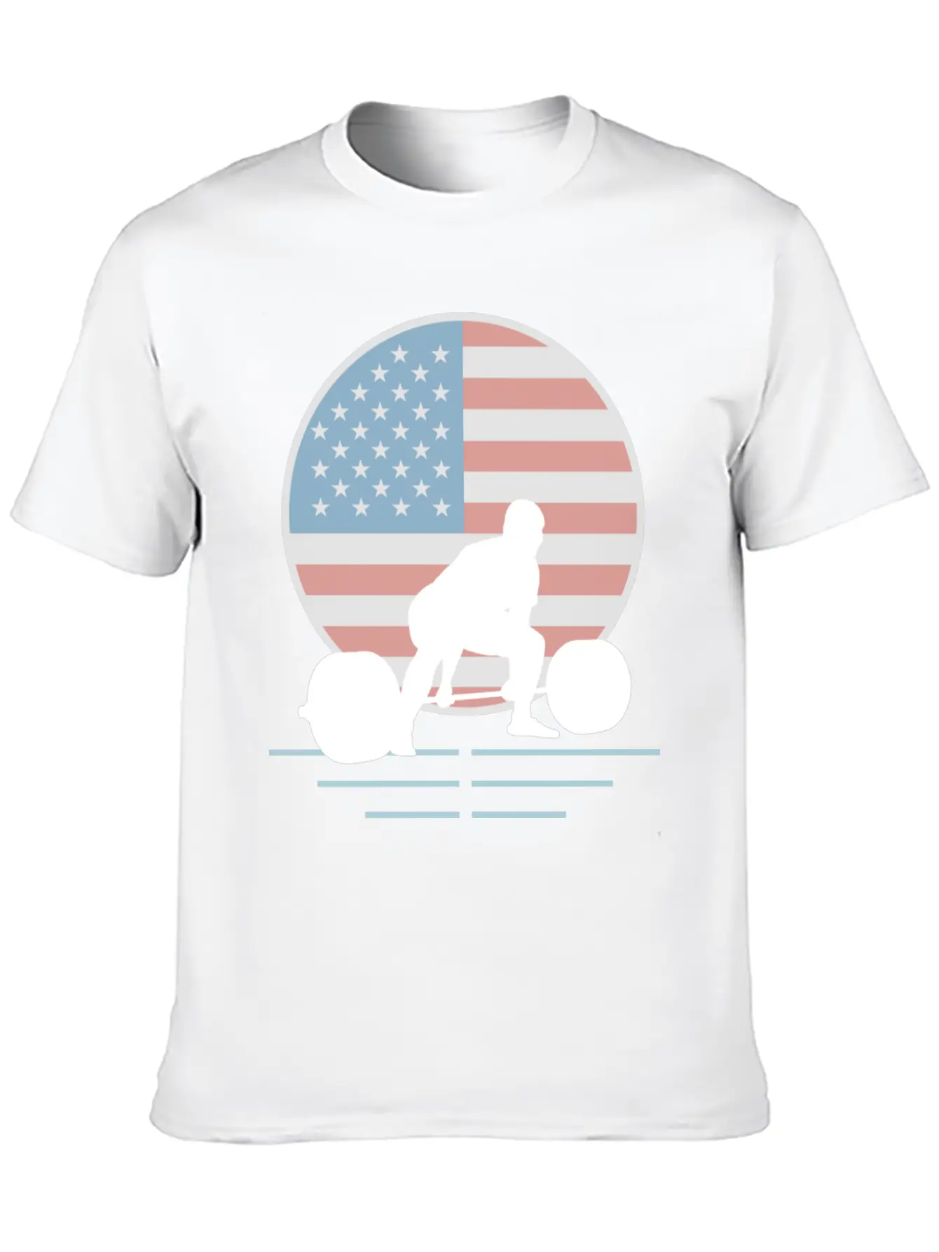 Usa Flag Deadlift Powerlifting Basic Graphic T-Shirt – Daily Comfort In Soft Cotton