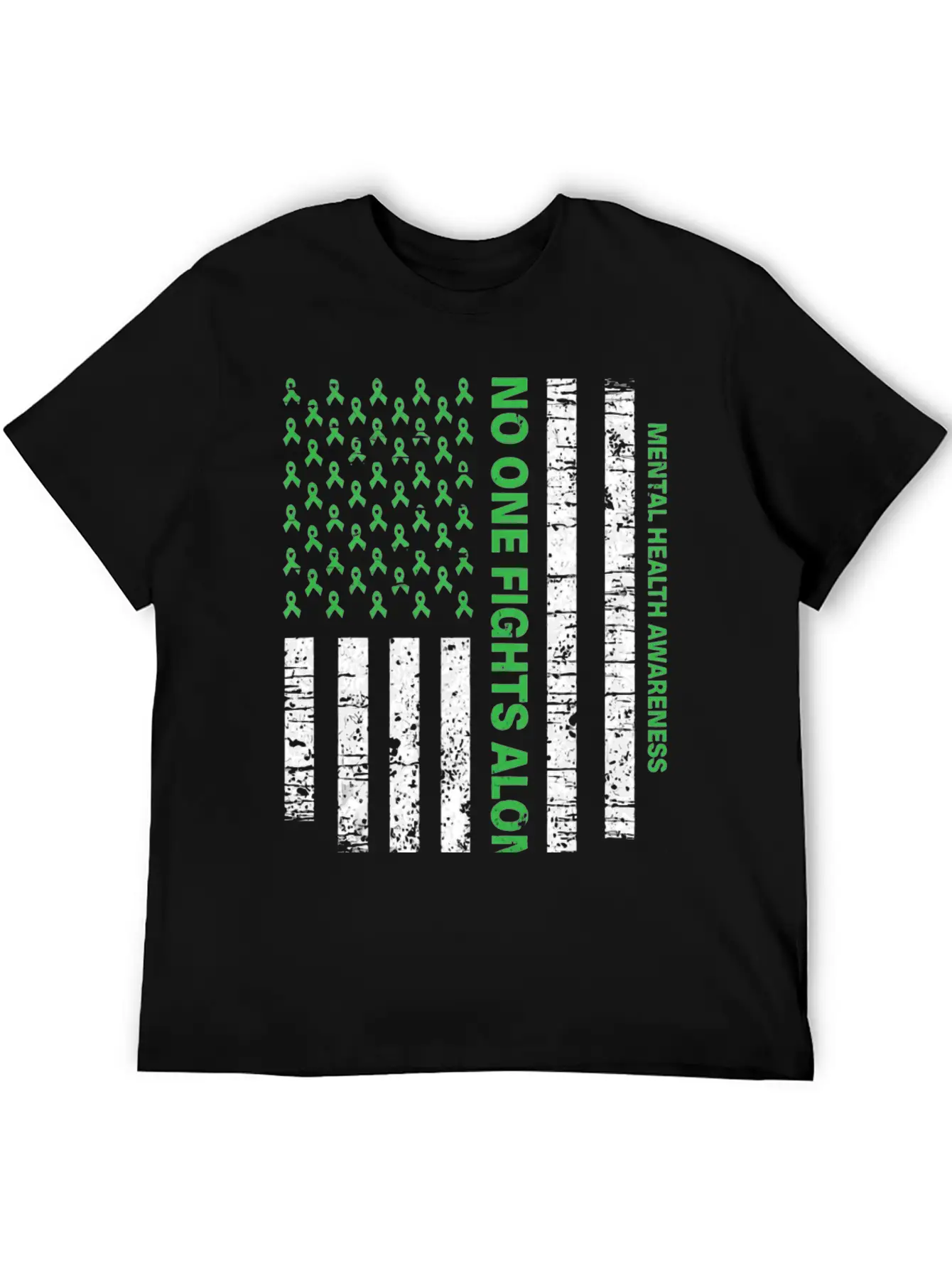 Usa Flag Mental Health Awareness Classic Fit Graphic Tee For Daily Comfort – Unisex Cotton Shirt
