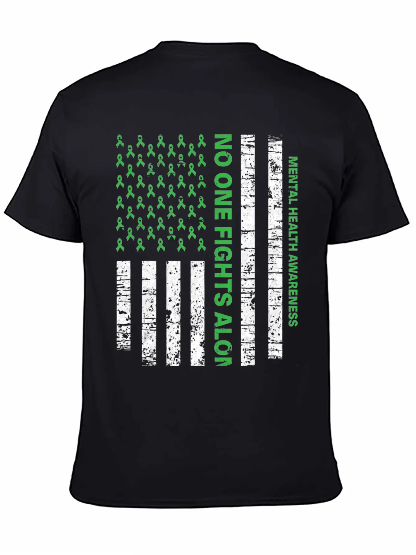 Usa Flag Mental Health Awareness Classic Fit Graphic Tee For Daily Comfort – Unisex Cotton Shirt
