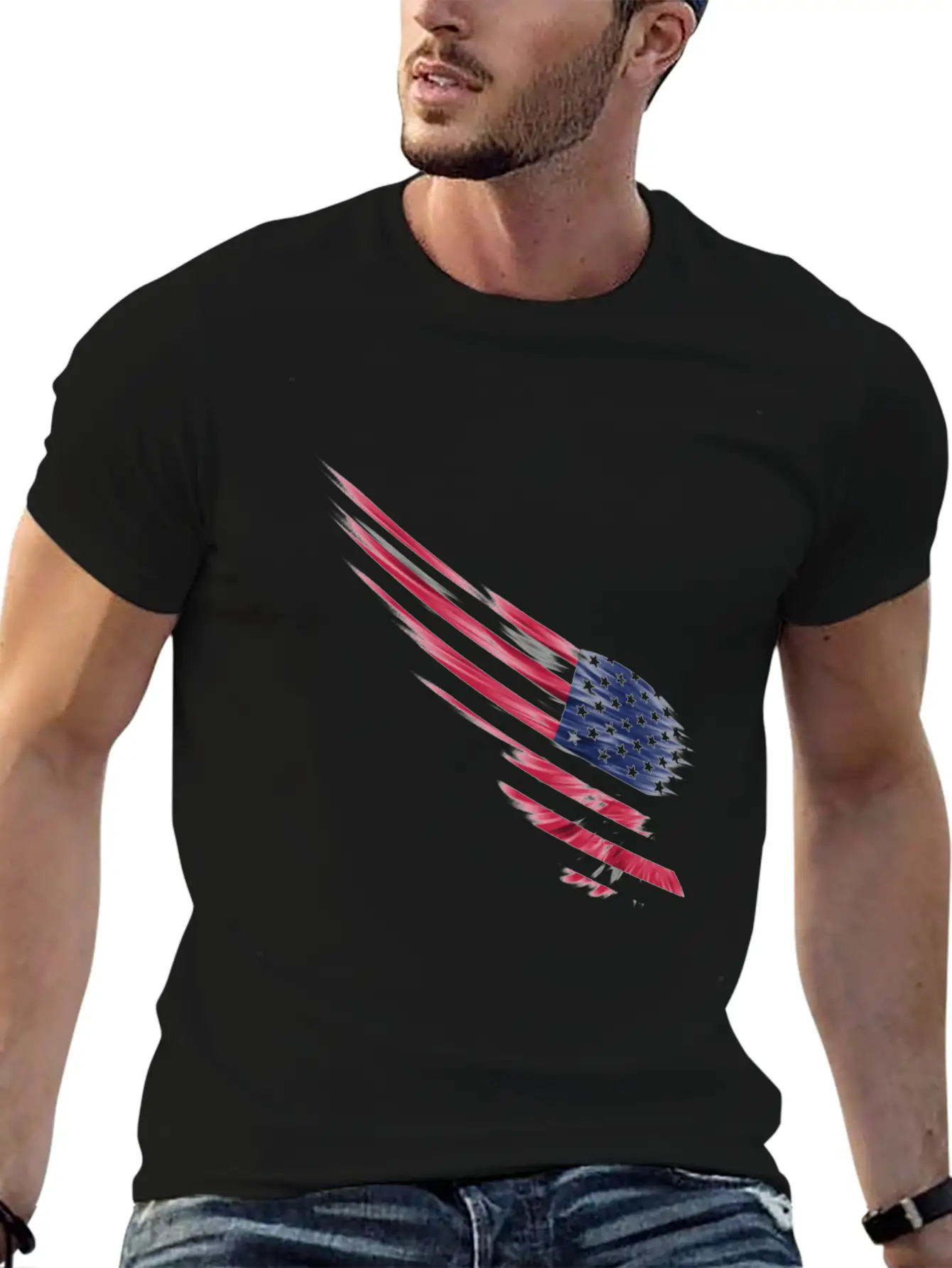 Usa Flag Unisex Casual T-Shirt – Clean Design For Daily Comfort