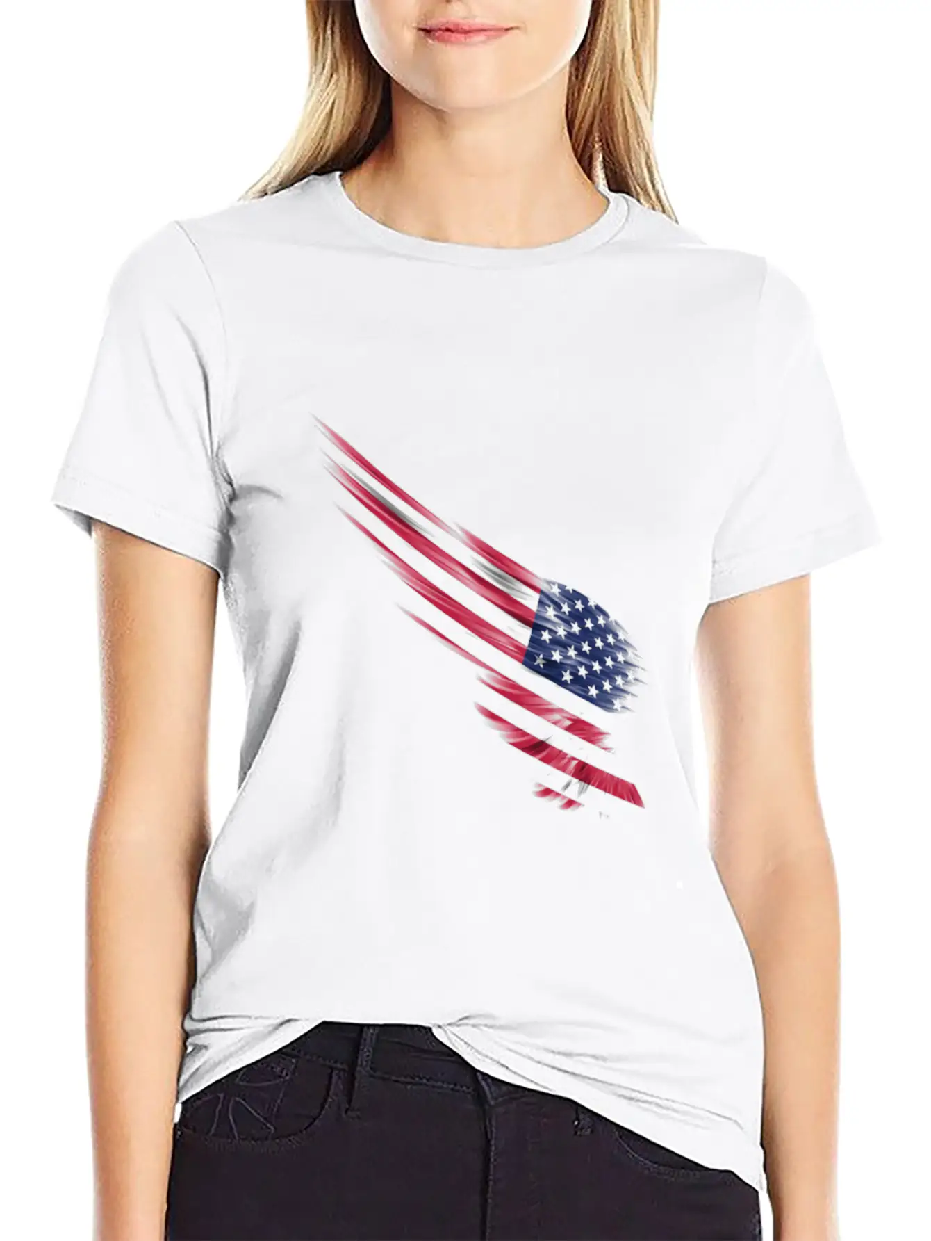 Usa Flag Unisex Casual T-Shirt – Clean Design For Daily Comfort