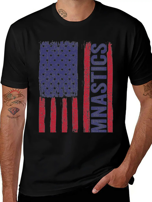 USA Gymnastics Flag Essential Cotton Tee For Daily Outfits – Unisex Style