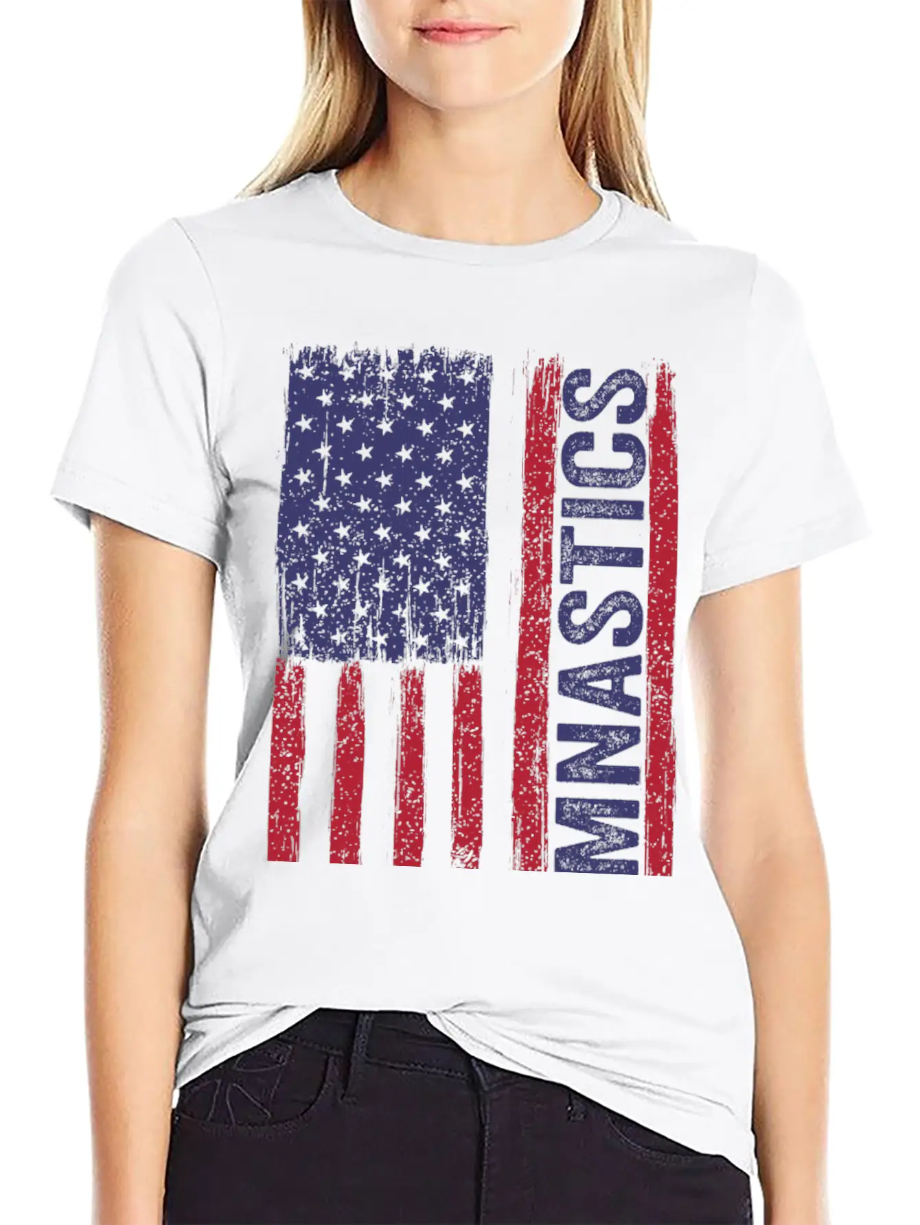 USA Gymnastics Flag Essential Cotton Tee For Daily Outfits – Unisex Style