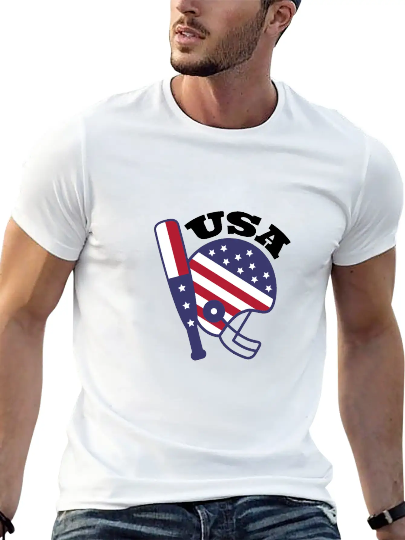 USA Sports Stylish Everyday T-Shirt – Unisex Basic Cotton Tee