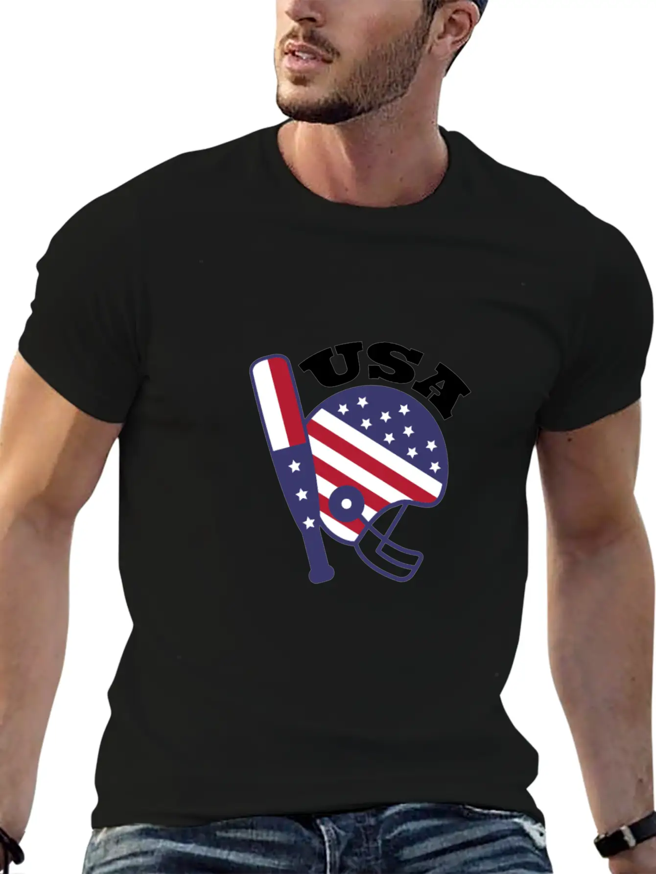 USA Sports Stylish Everyday T-Shirt – Unisex Basic Cotton Tee