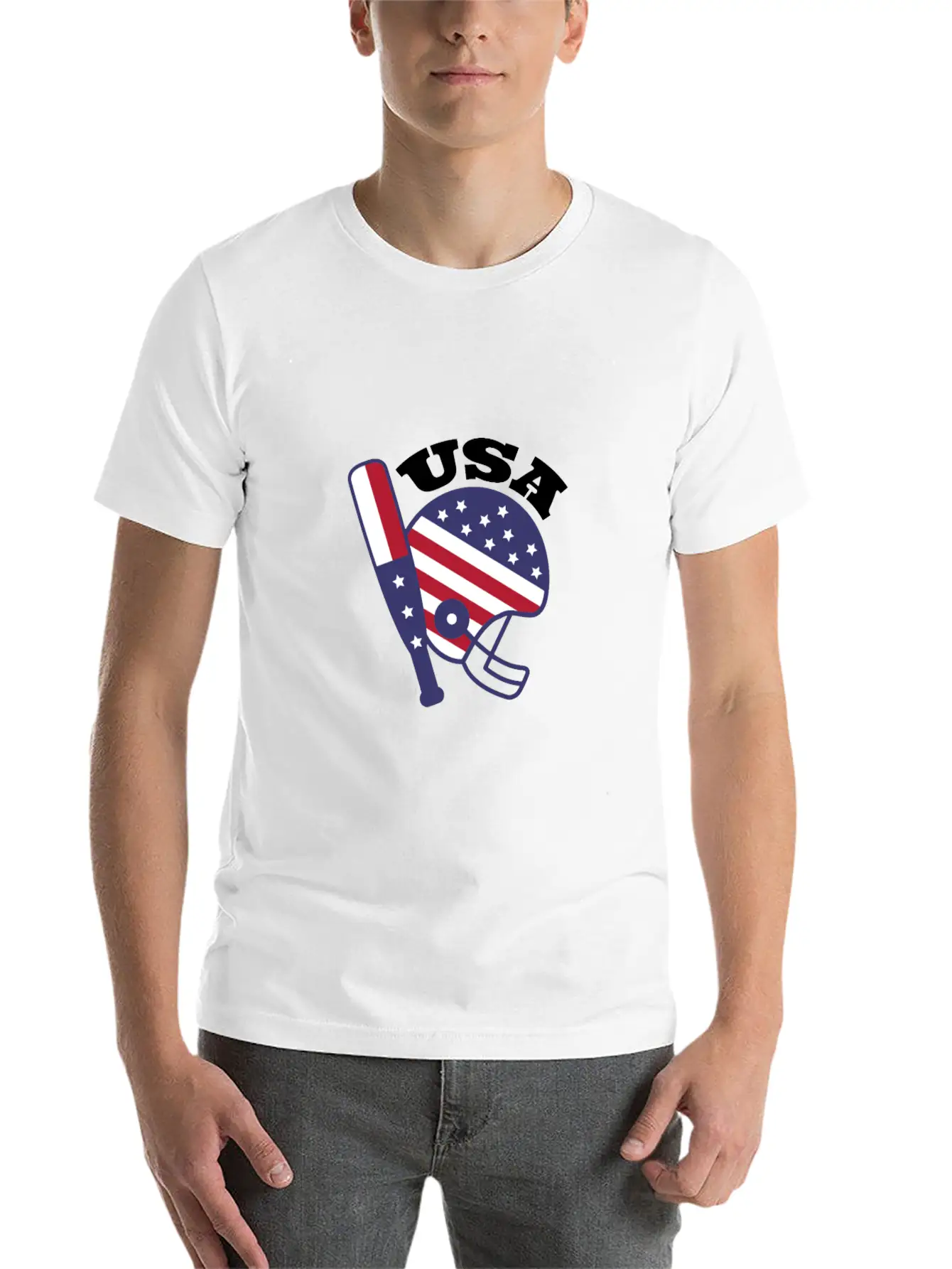 USA Sports Stylish Everyday T-Shirt – Unisex Basic Cotton Tee