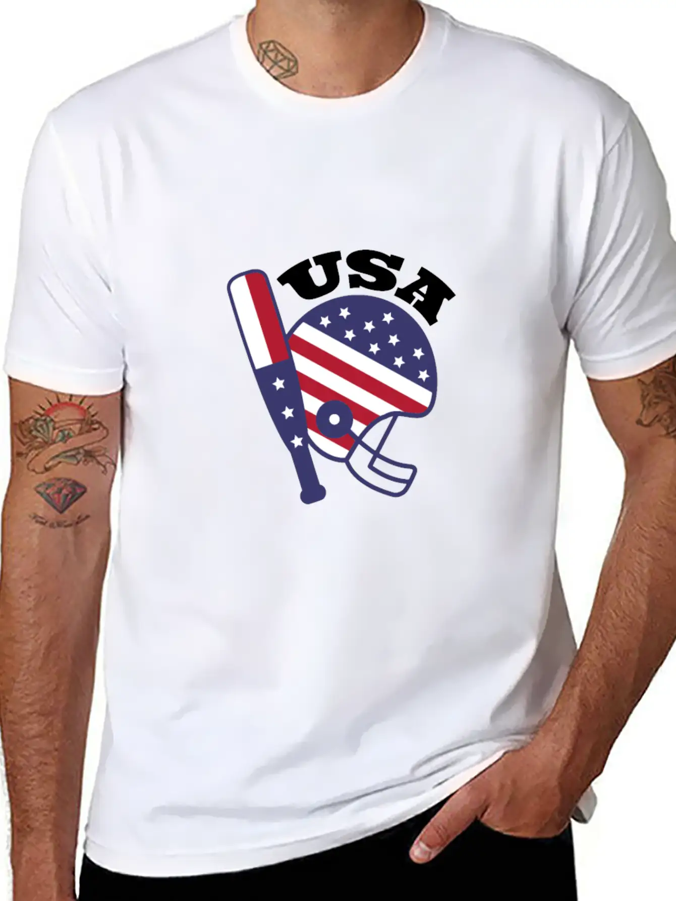 USA Sports Stylish Everyday T-Shirt – Unisex Basic Cotton Tee