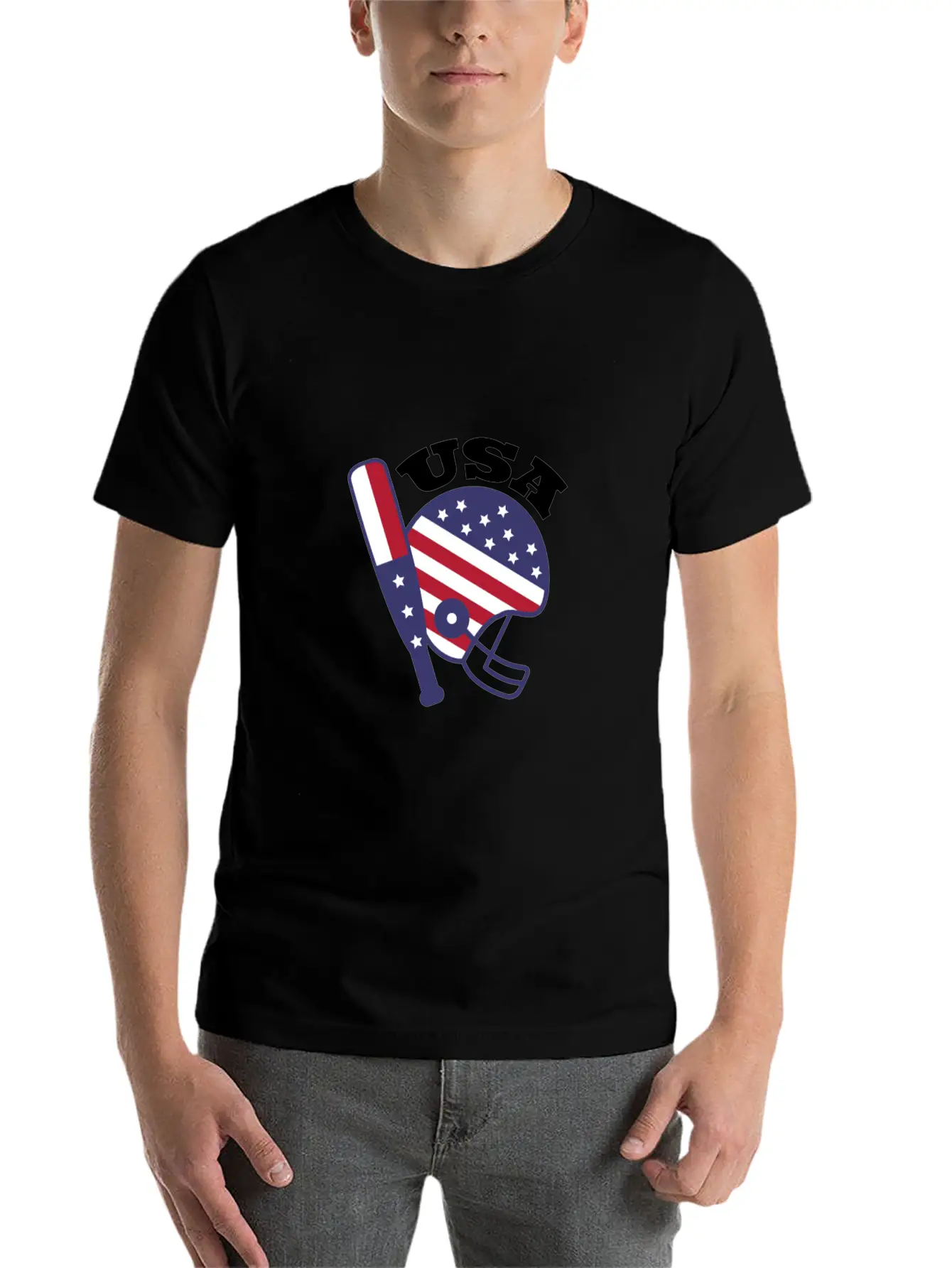 USA Sports Stylish Everyday T-Shirt – Unisex Basic Cotton Tee