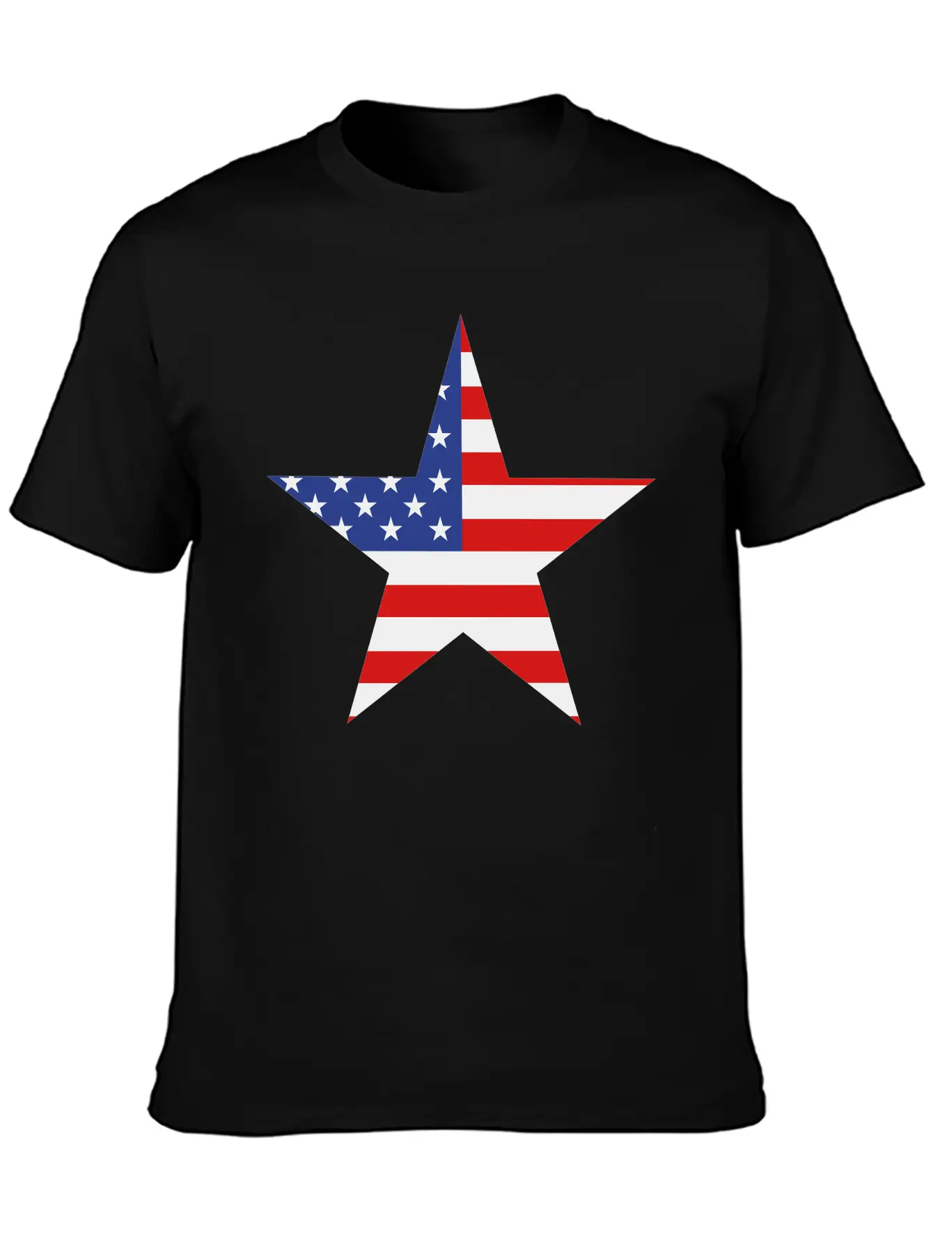 USA Star Modern Fit Casual T-Shirt ��� Clean And Versatile Design