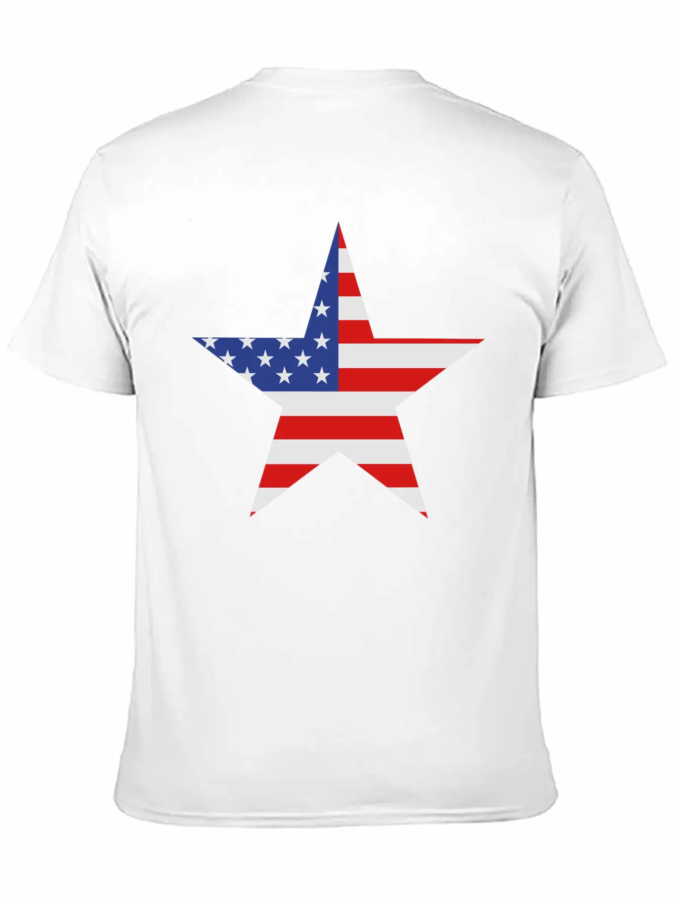 USA Star Modern Fit Casual T-Shirt ��� Clean And Versatile Design
