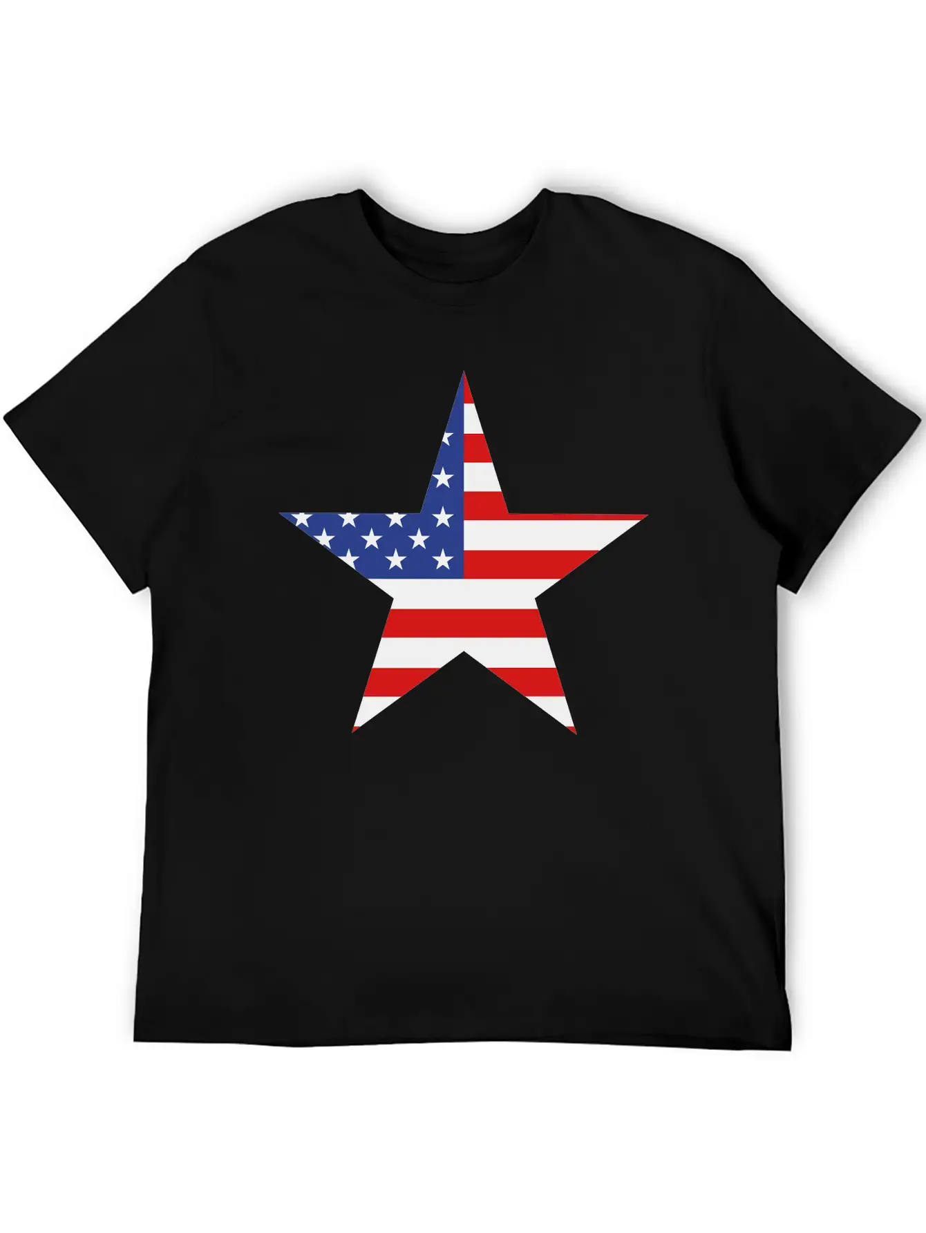 USA Star Modern Fit Casual T-Shirt ��� Clean And Versatile Design