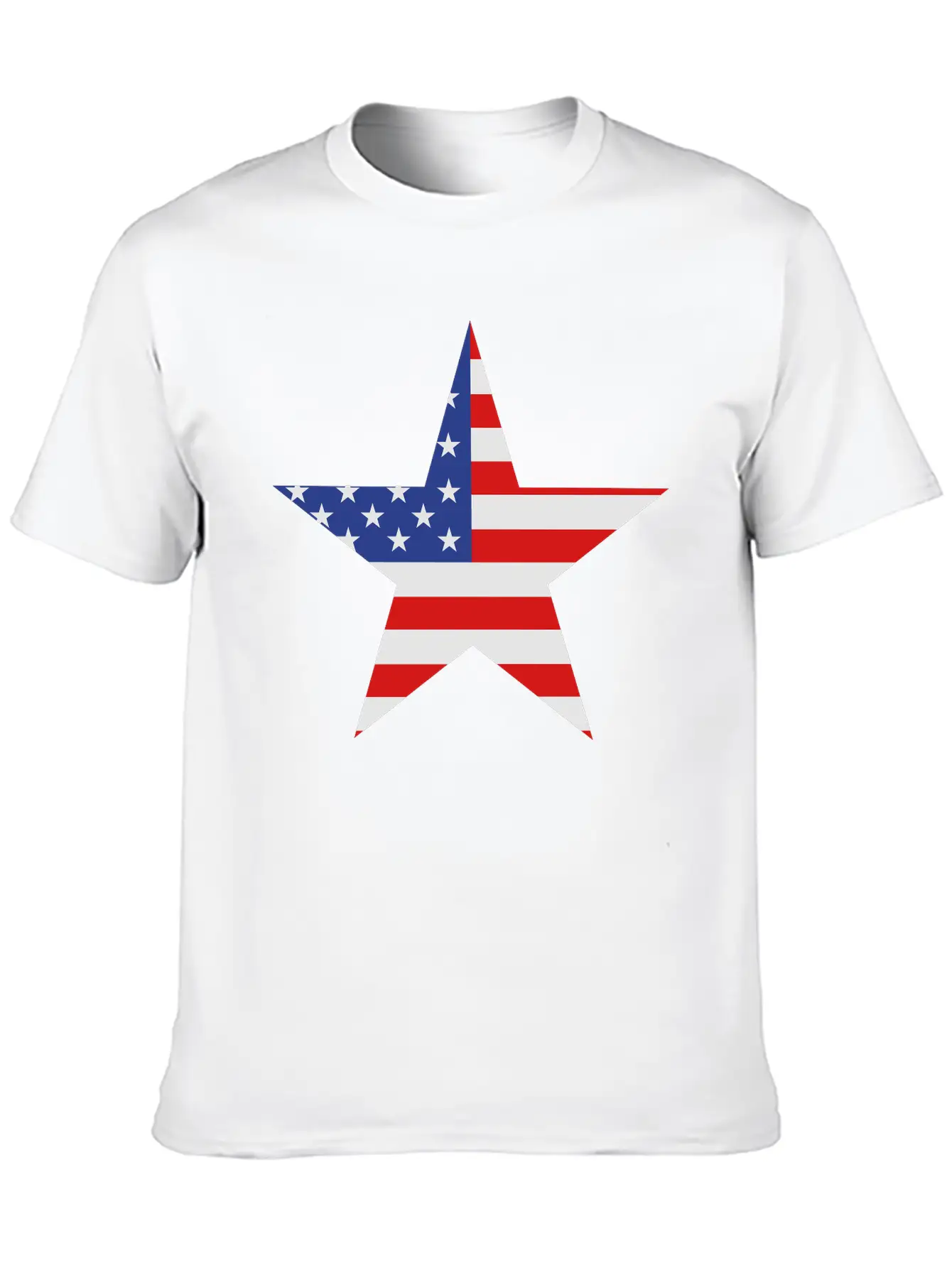 USA Star Modern Fit Casual T-Shirt ��� Clean And Versatile Design