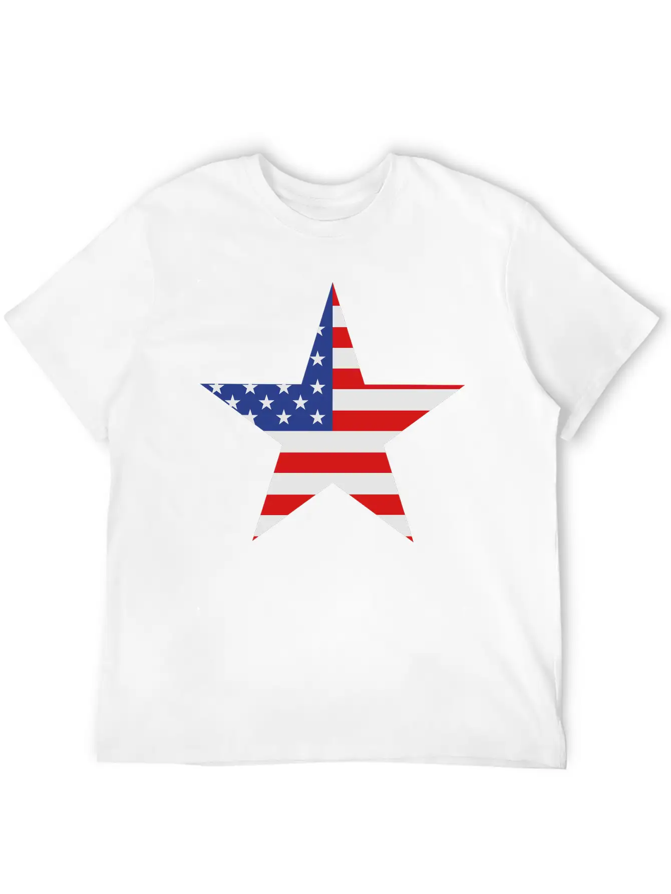 USA Star Modern Fit Casual T-Shirt ��� Clean And Versatile Design