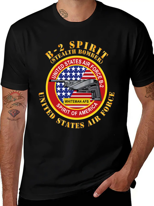 USAF B2 Spirit Stealth Bomber Modern Fit Casual T-Shirt – Clean And Versatile Design