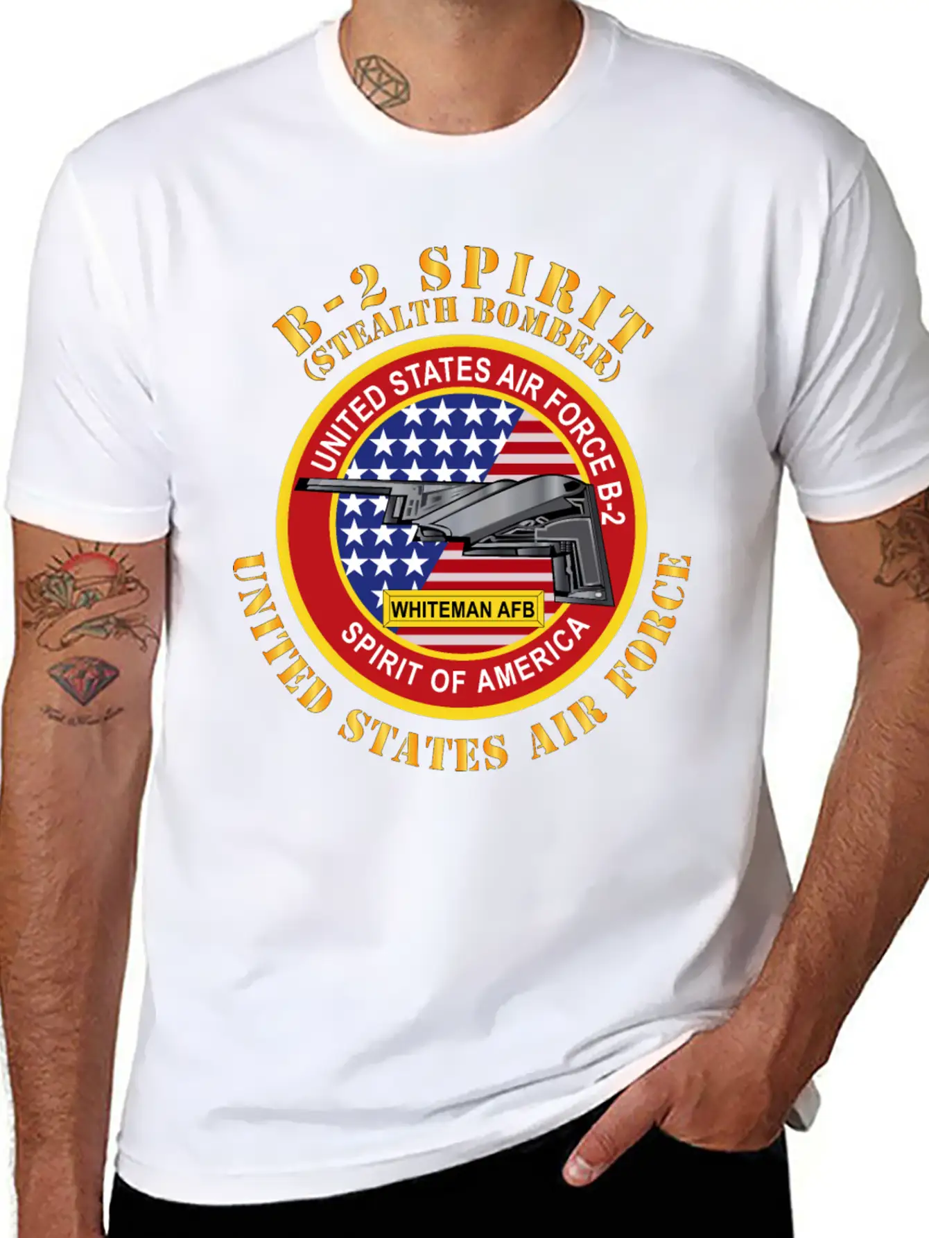 USAF B2 Spirit Stealth Bomber Modern Fit Casual T-Shirt – Clean And Versatile Design