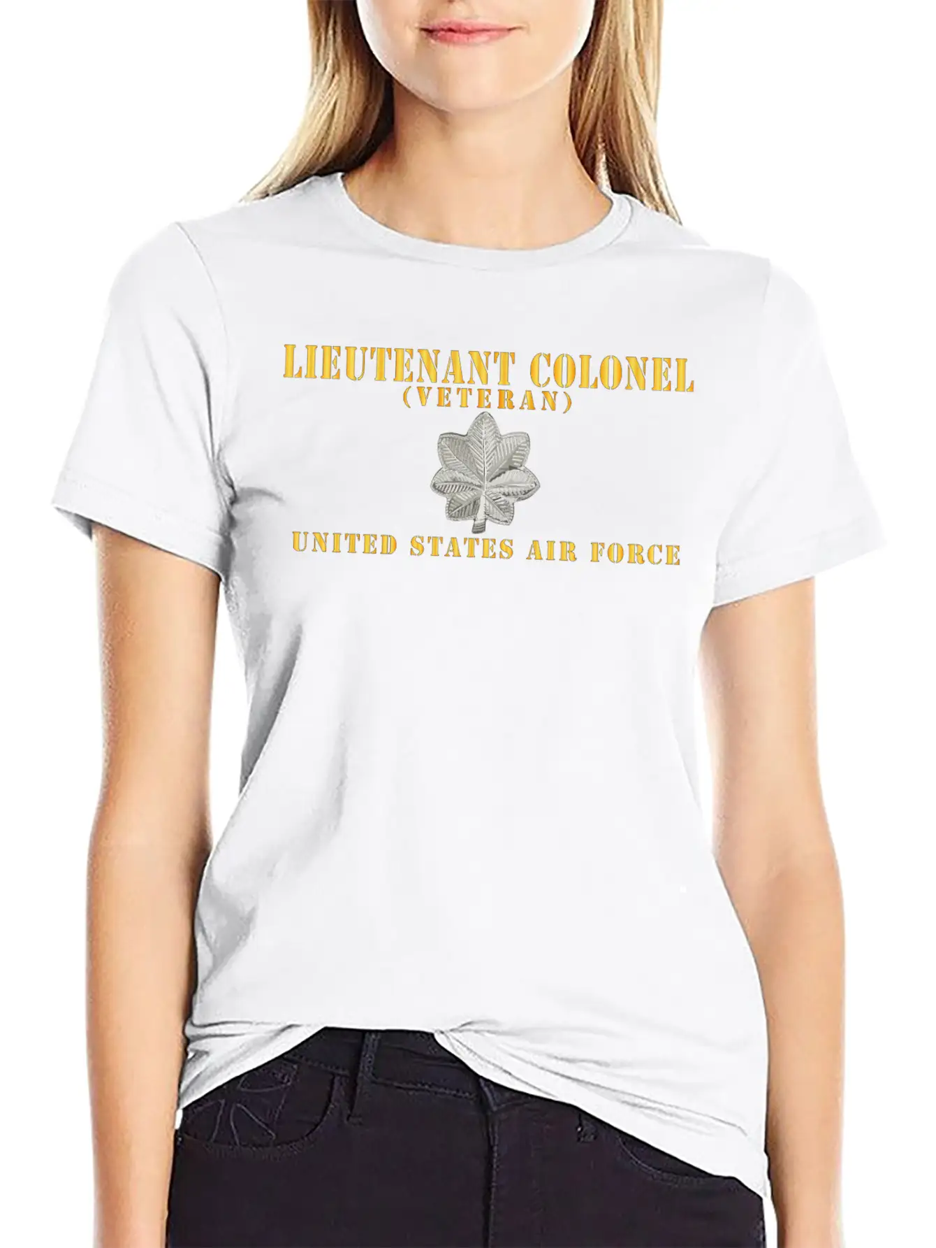 USAF Lieutenant Colonel LTC Veteran X 300 Hat Relaxed Everyday Tee – Lightweight And Durable Cotton
