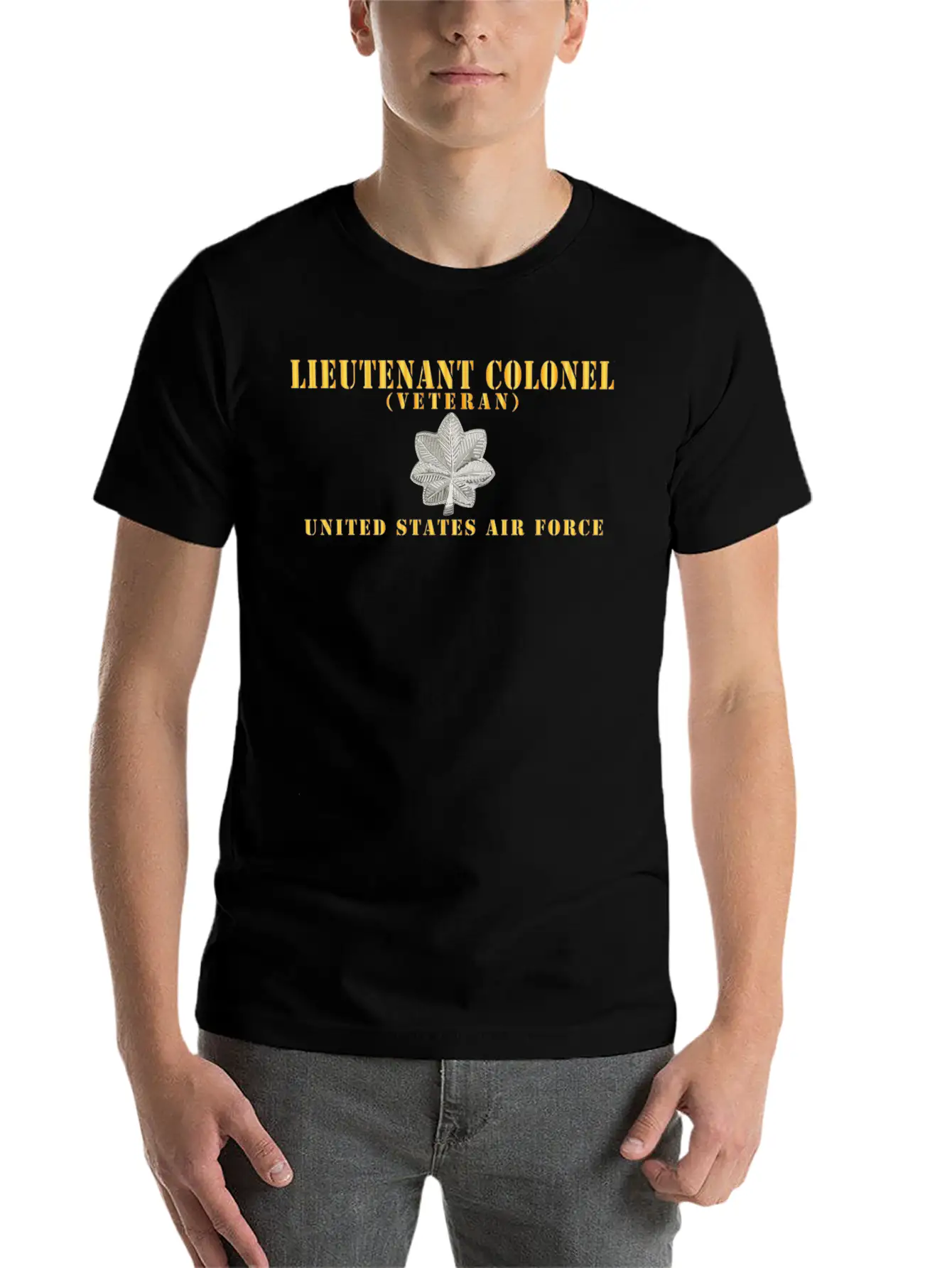 USAF Lieutenant Colonel LTC Veteran X 300 Hat Relaxed Everyday Tee – Lightweight And Durable Cotton