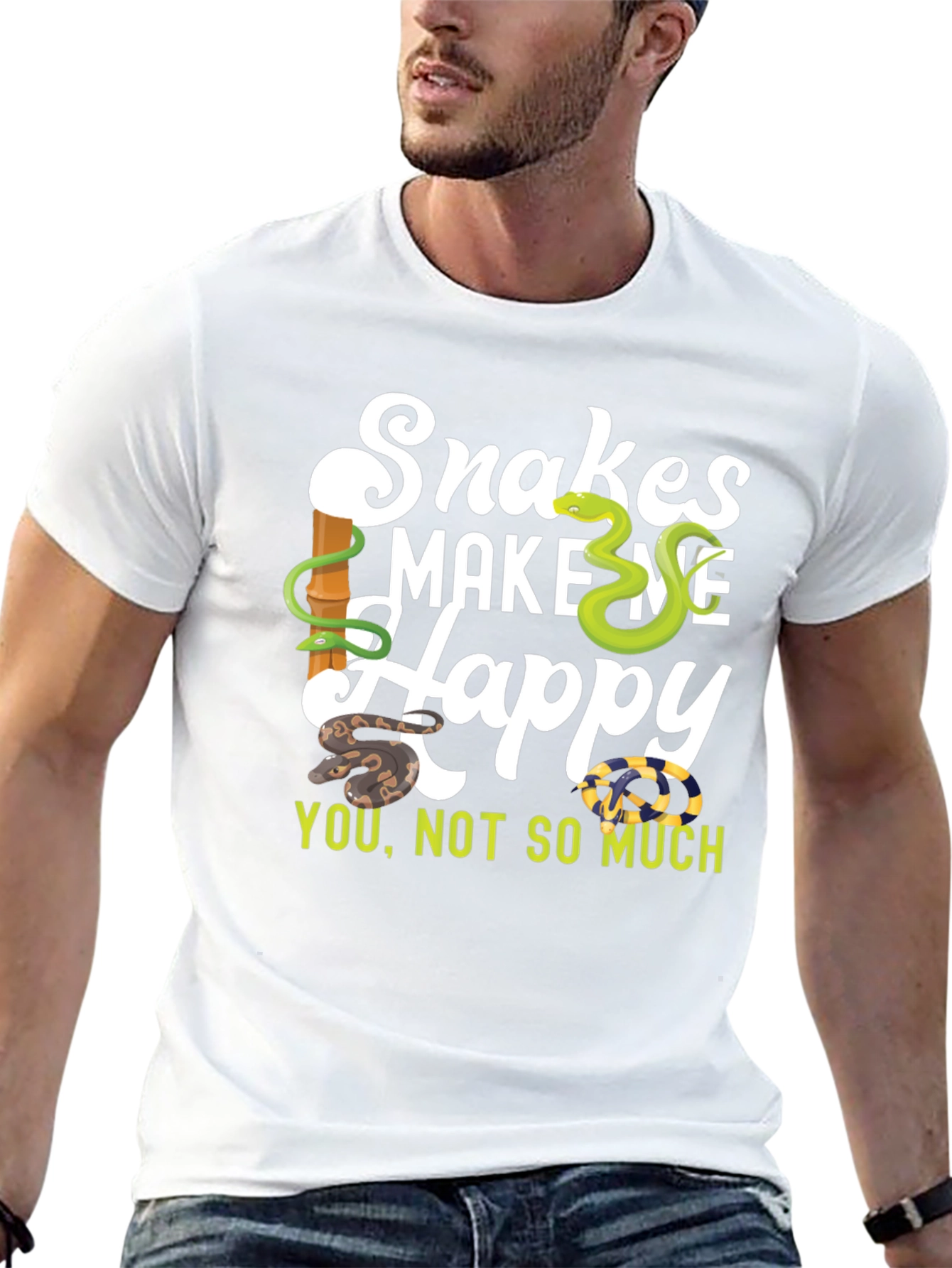 Snakes Make Me Happy T-Shirt