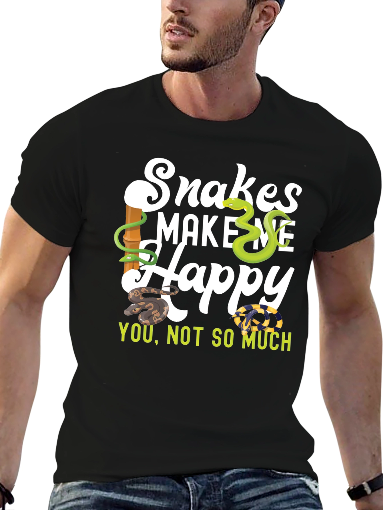 Snakes Make Me Happy T-Shirt