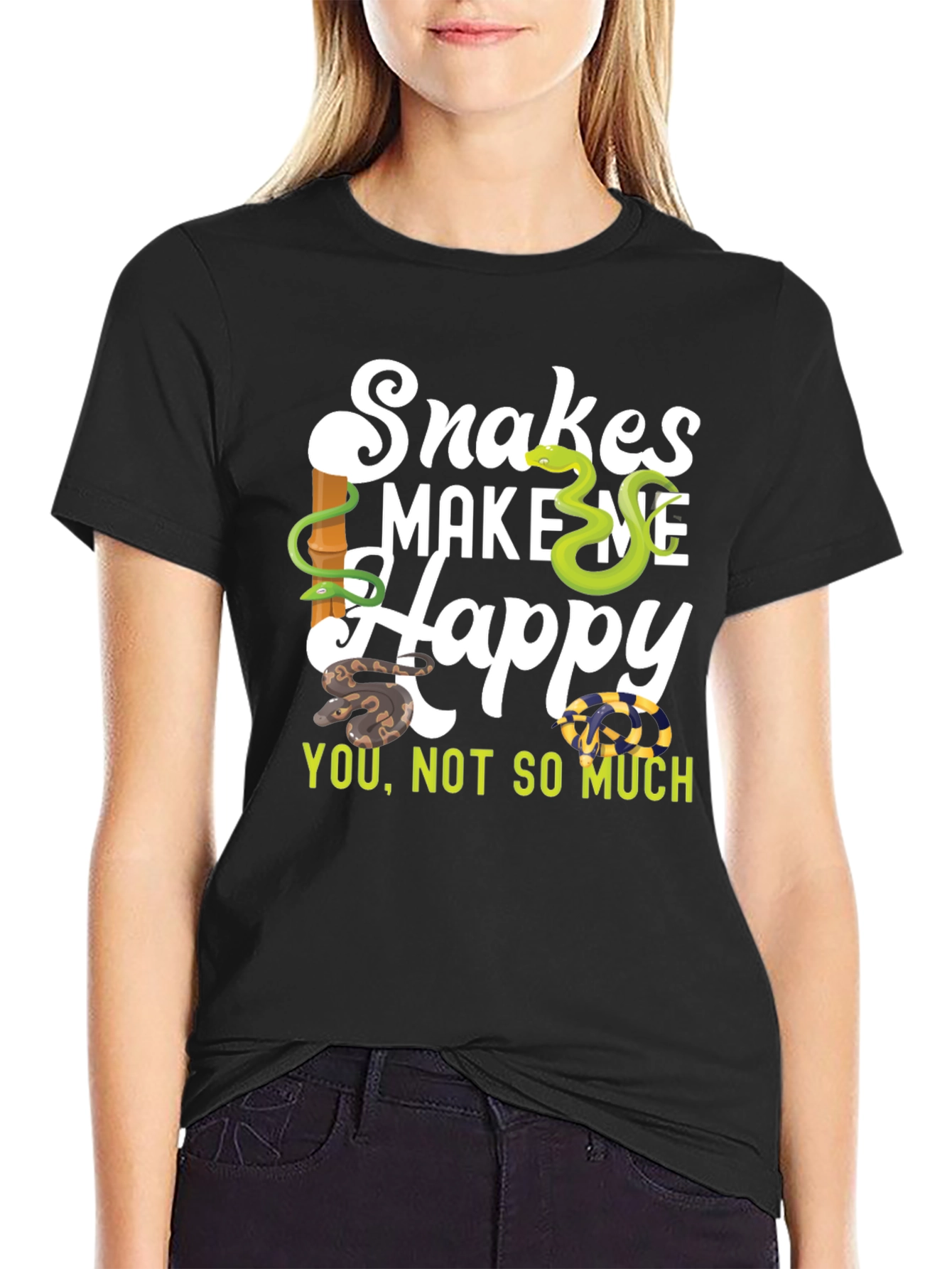 Snakes Make Me Happy T-Shirt