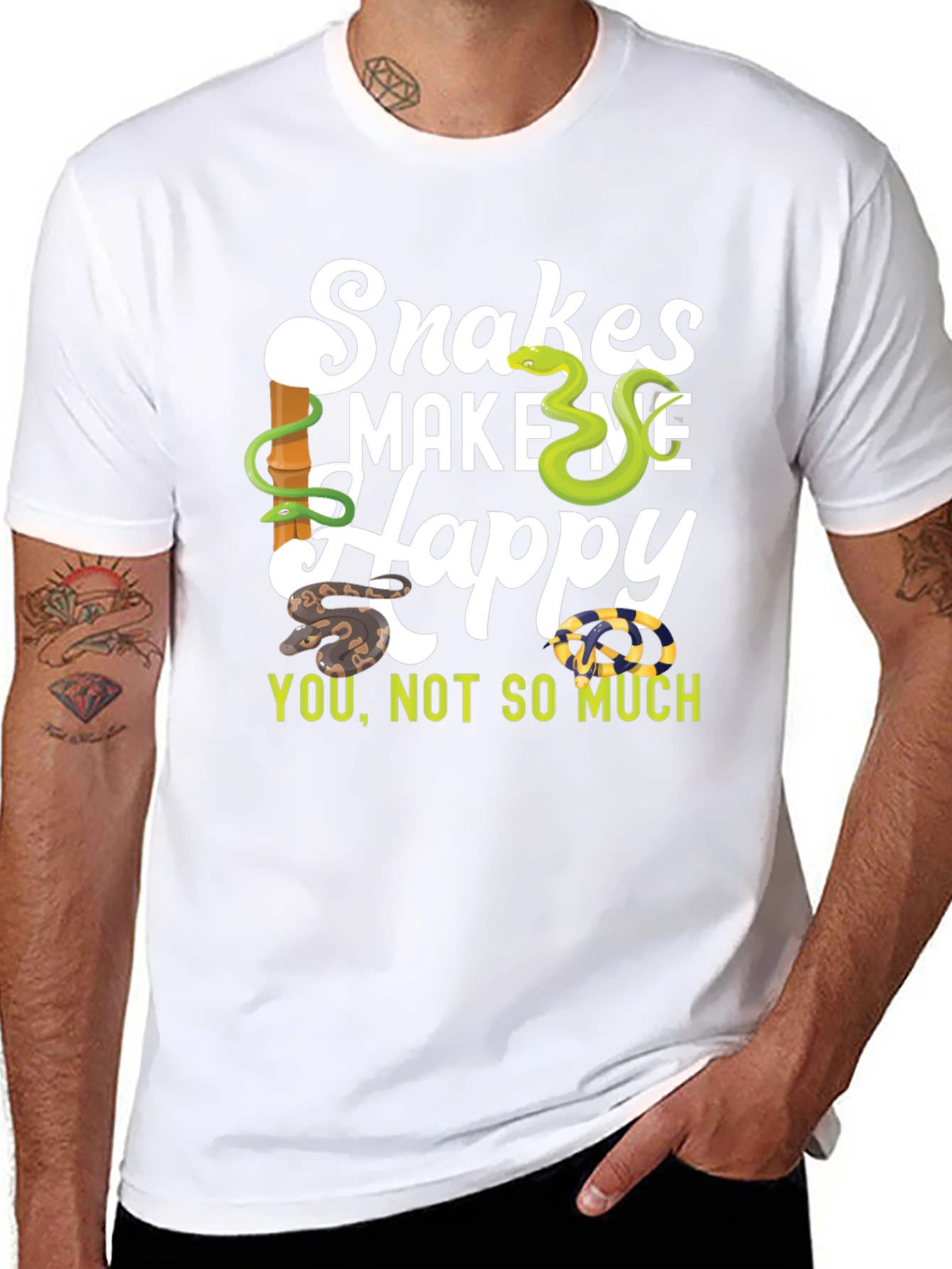 Snakes Make Me Happy T-Shirt