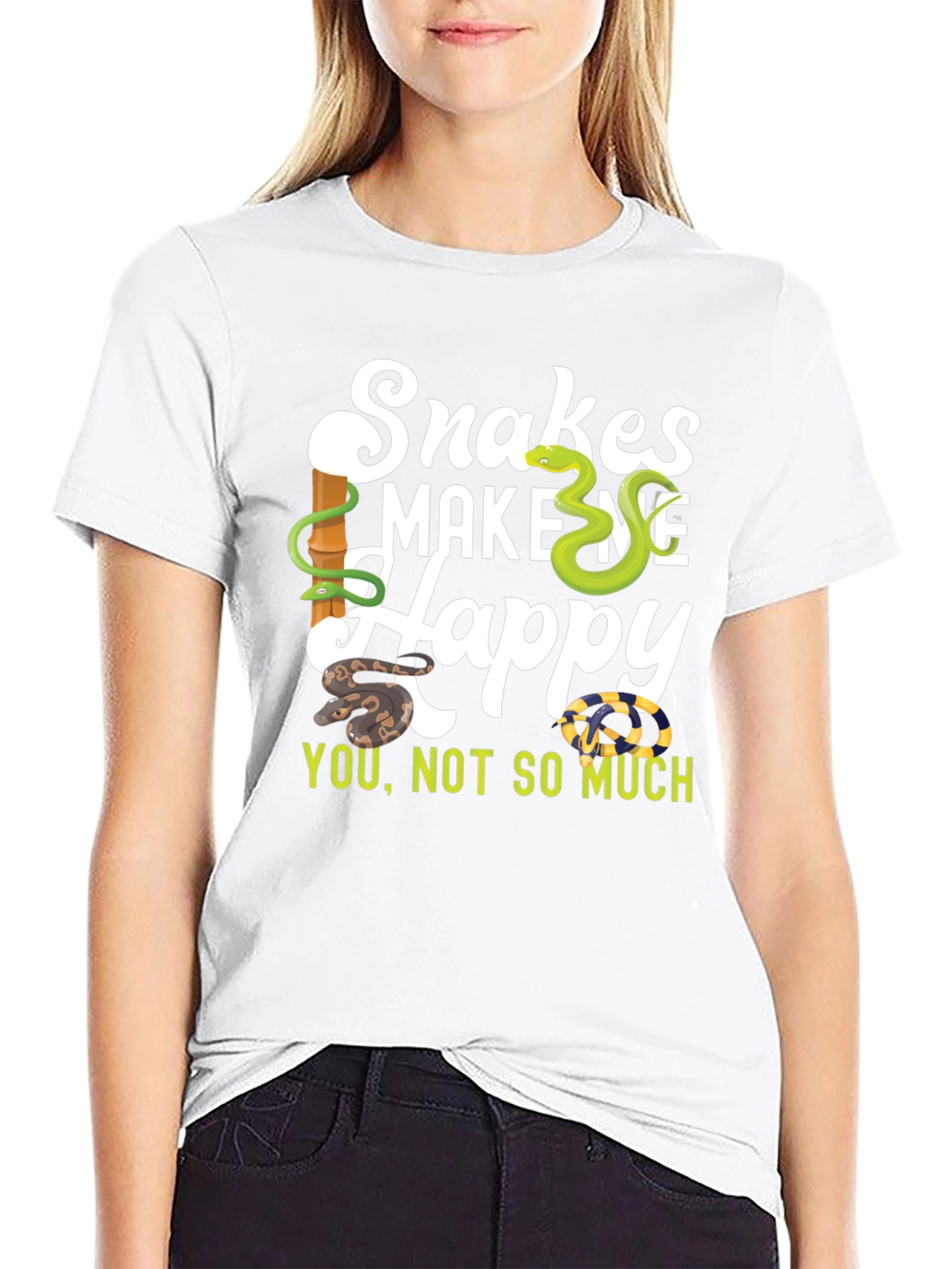 Snakes Make Me Happy T-Shirt