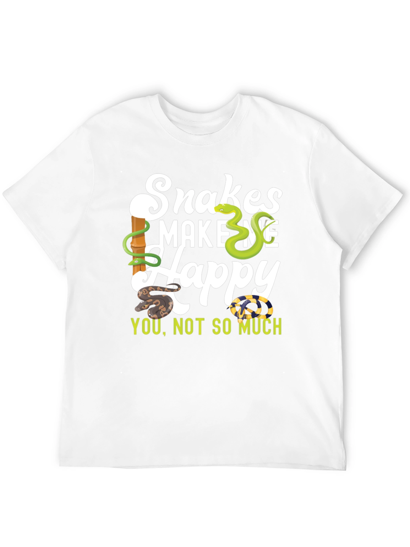 Snakes Make Me Happy T-Shirt