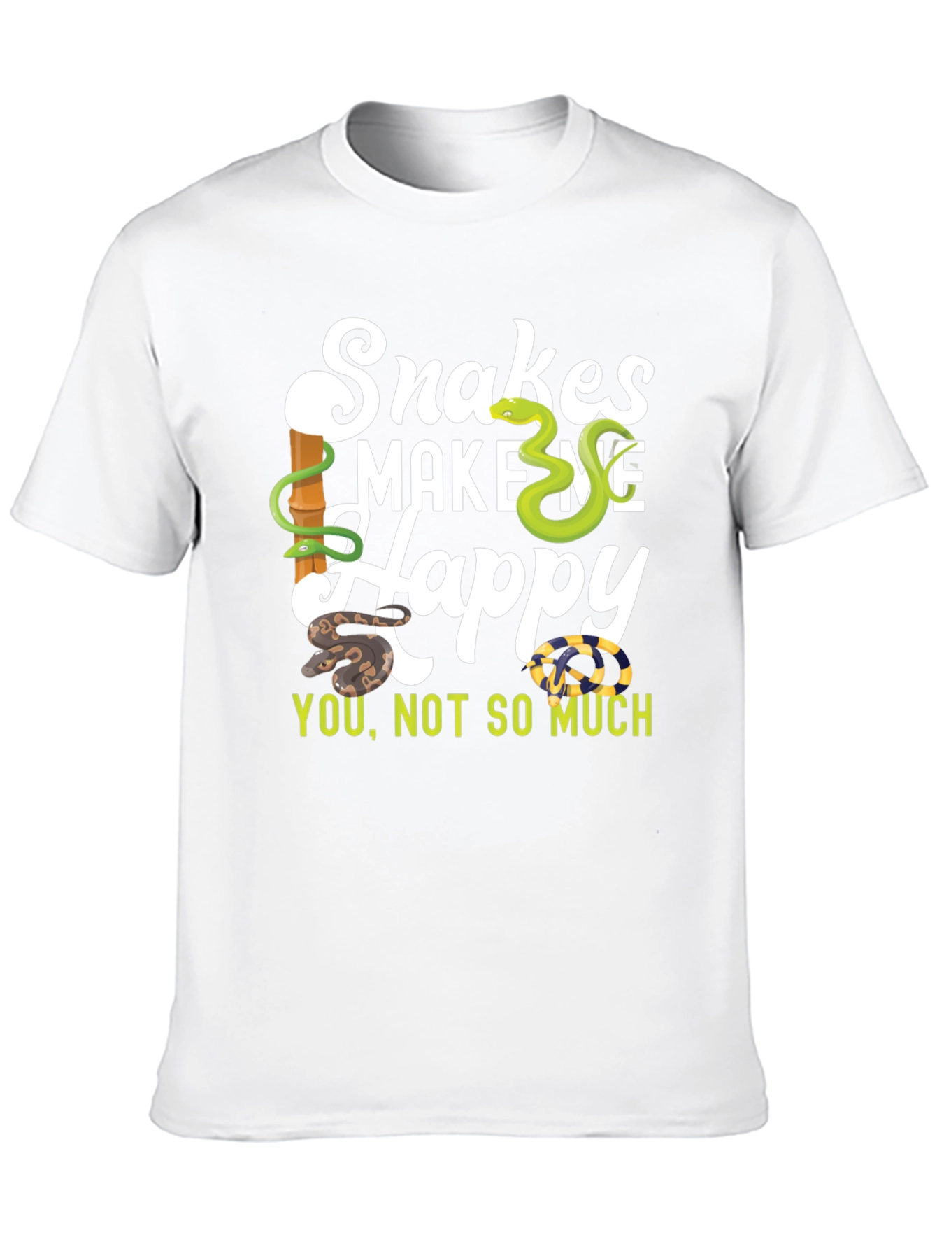 Snakes Make Me Happy T-Shirt