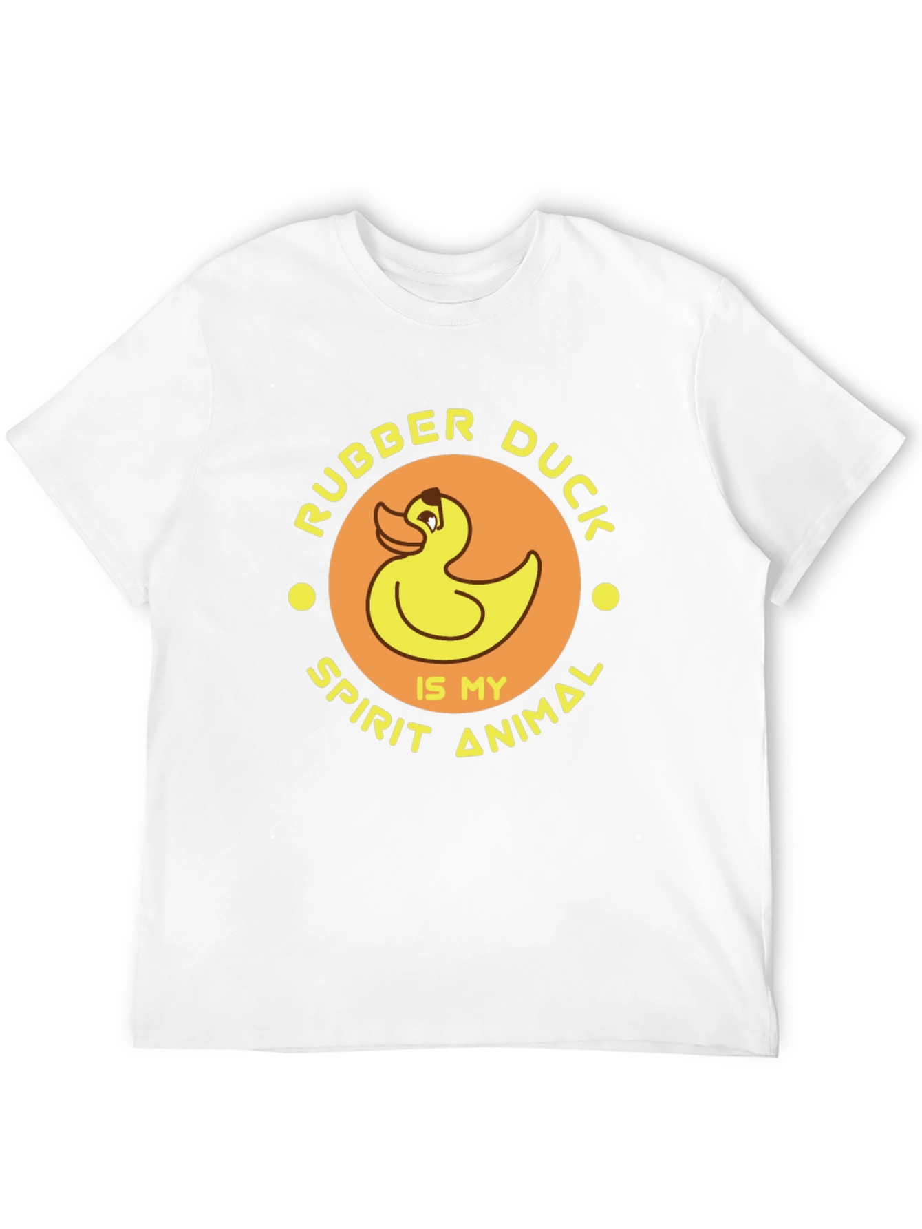Rubber Duck Spirit Animal Black T-Shirt