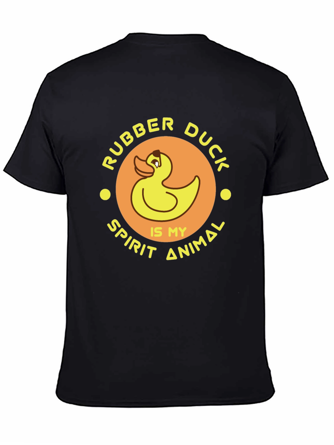 Rubber Duck Spirit Animal Black T-Shirt