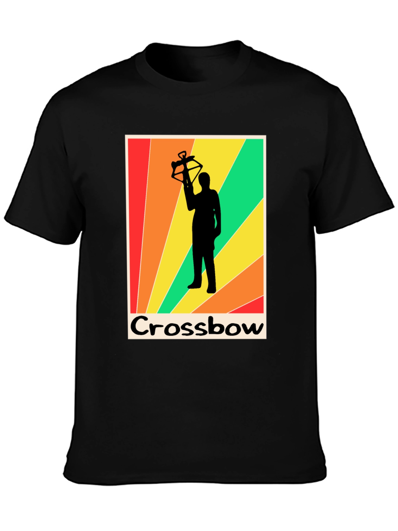 Retro Crossbow T-Shirt - Archer Silhouette Tee