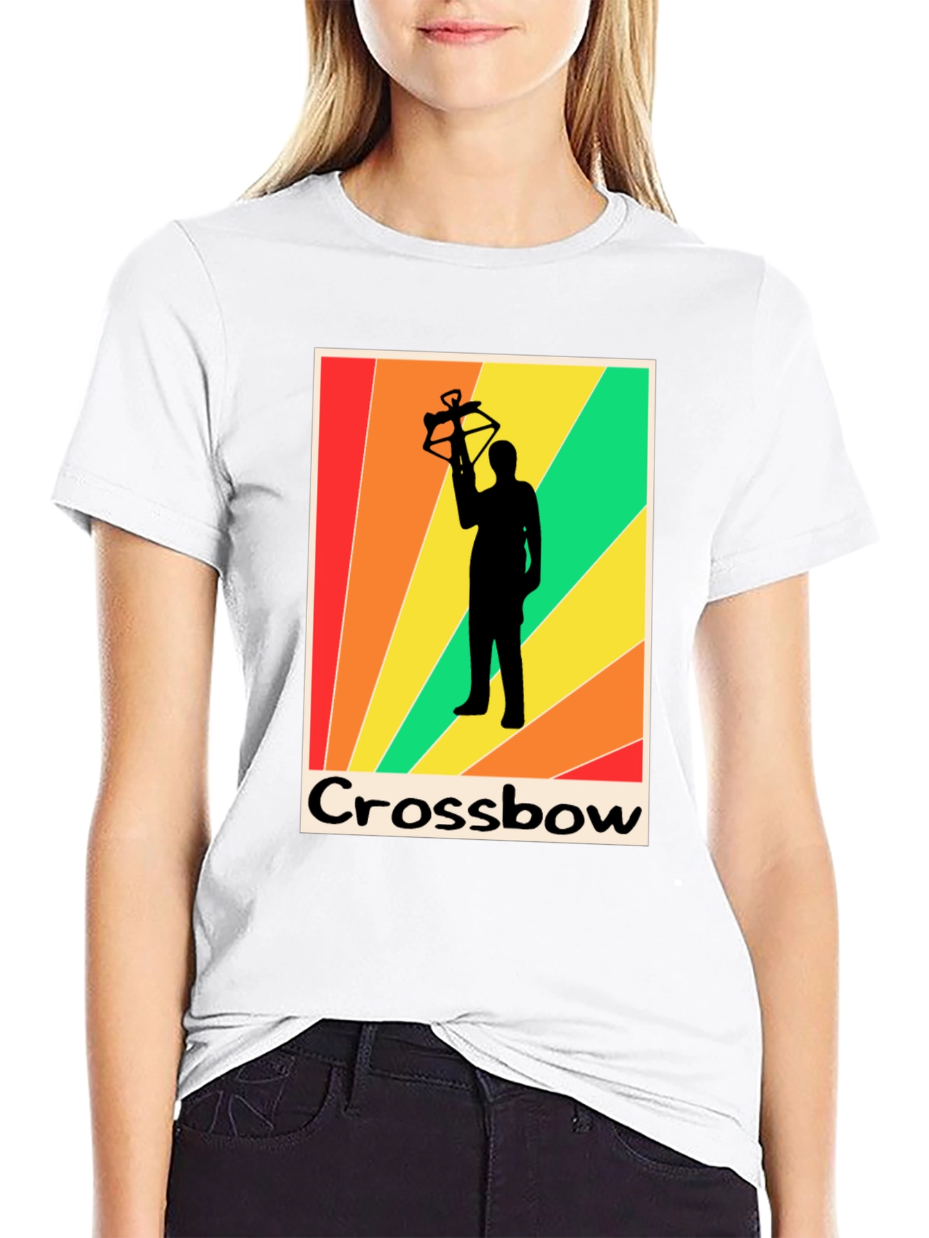 Retro Crossbow T-Shirt - Archer Silhouette Tee