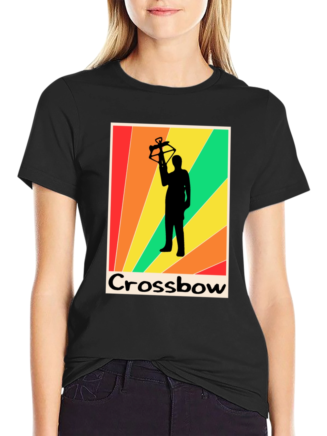 Retro Crossbow T-Shirt - Archer Silhouette Tee