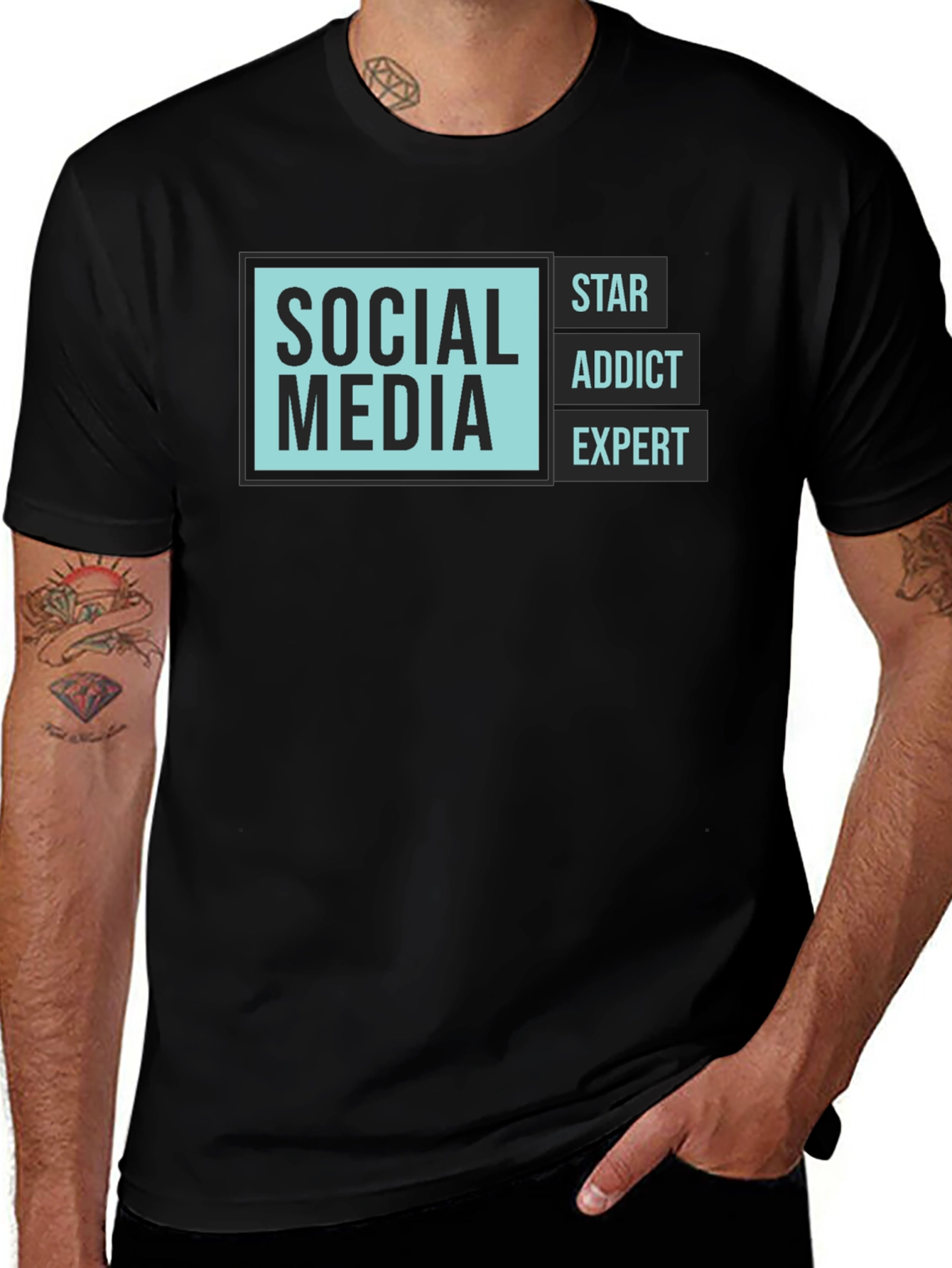 Social Media Expert T-Shirt - Trendy Graphic Tee