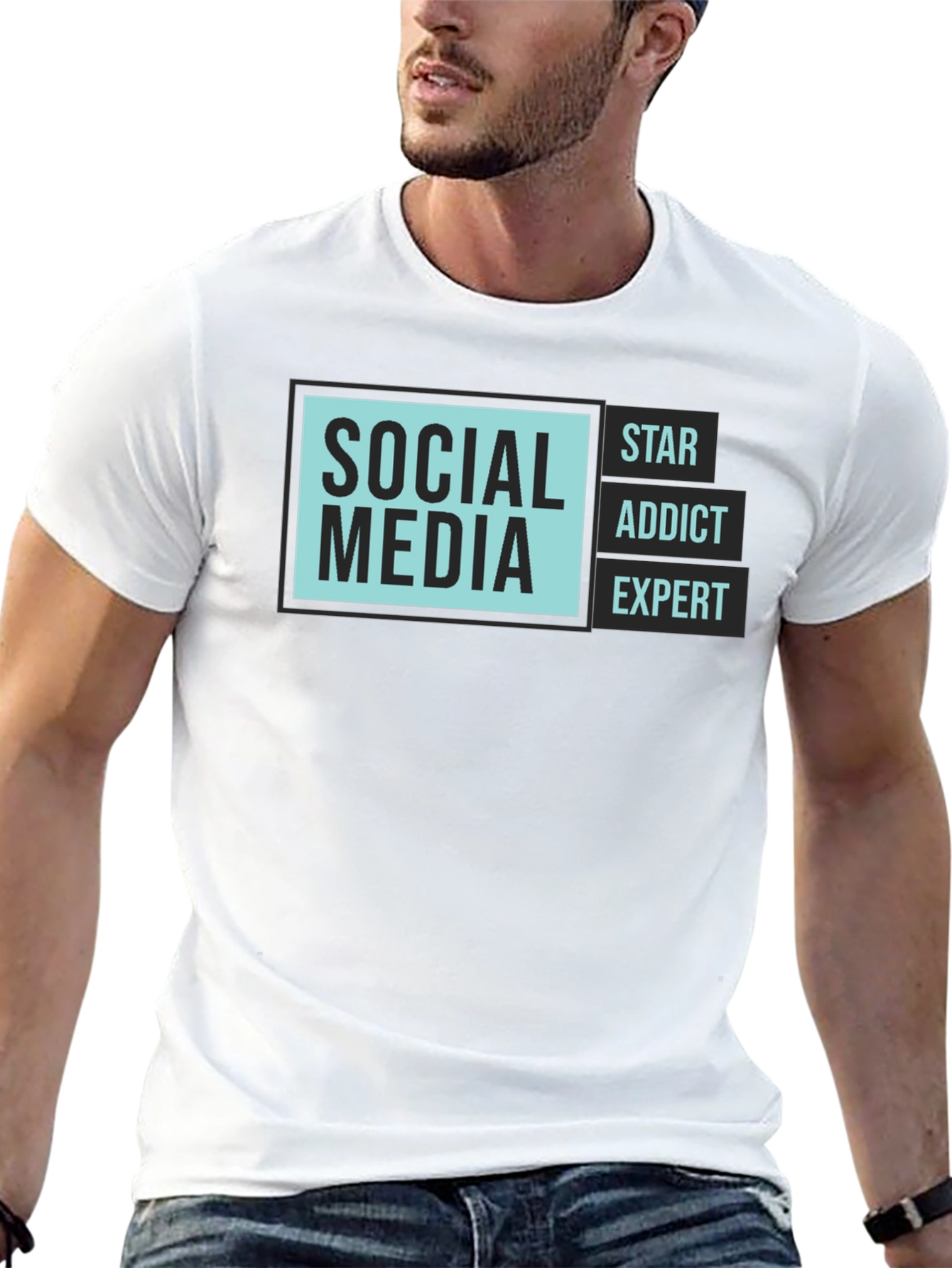 Social Media Expert T-Shirt - Trendy Graphic Tee