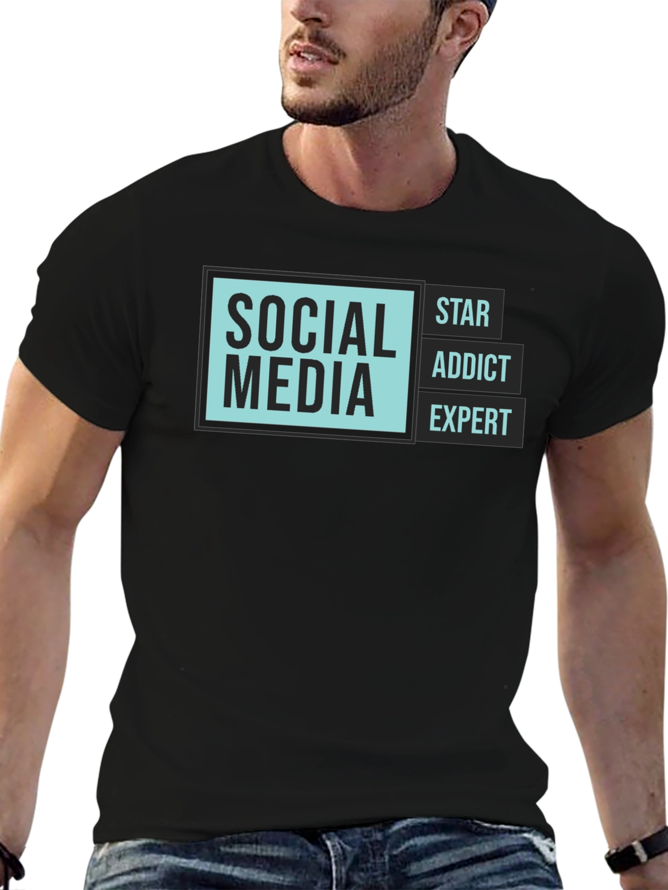Social Media Expert T-Shirt - Trendy Graphic Tee