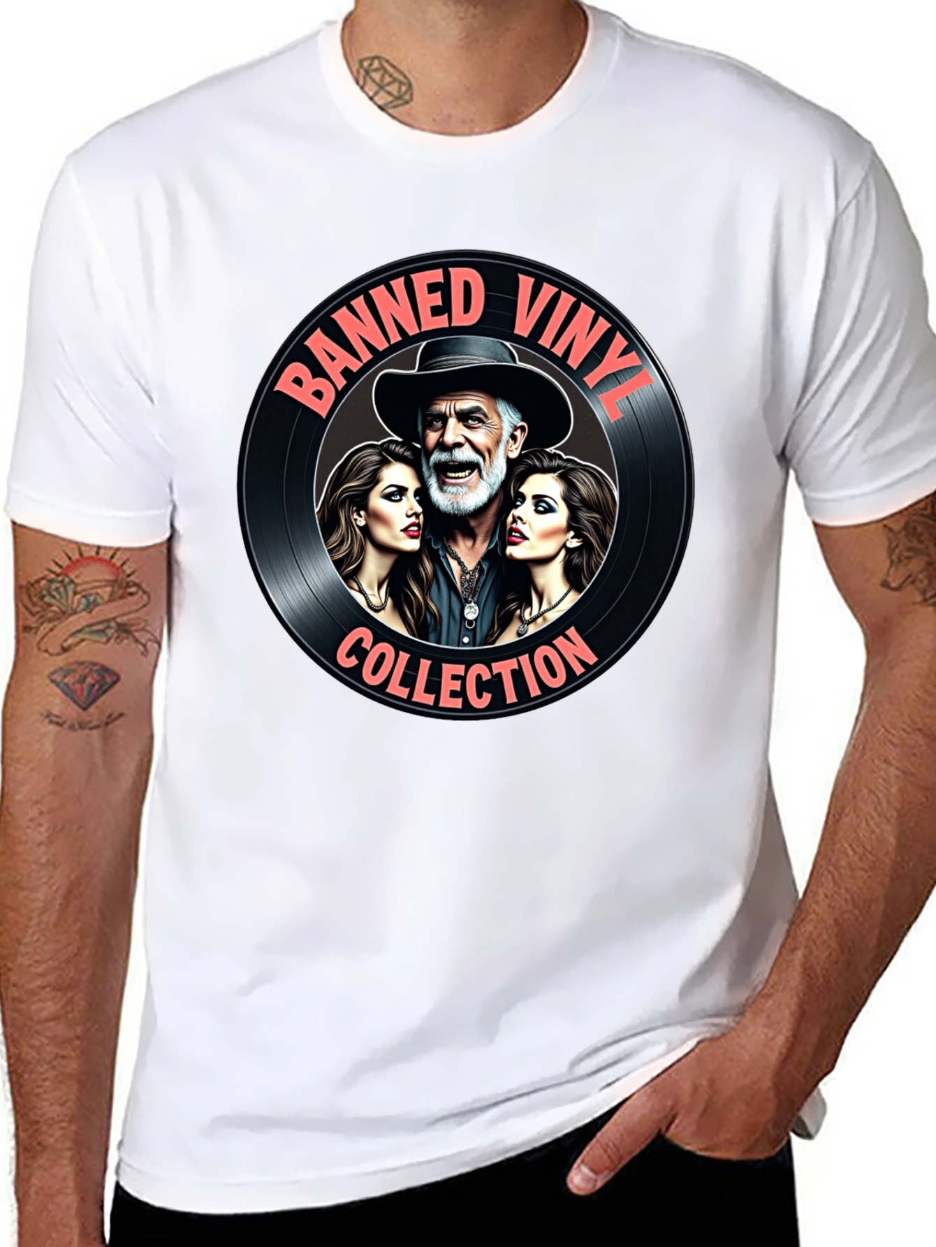 Banned Vinylz Collection Graphic Tee