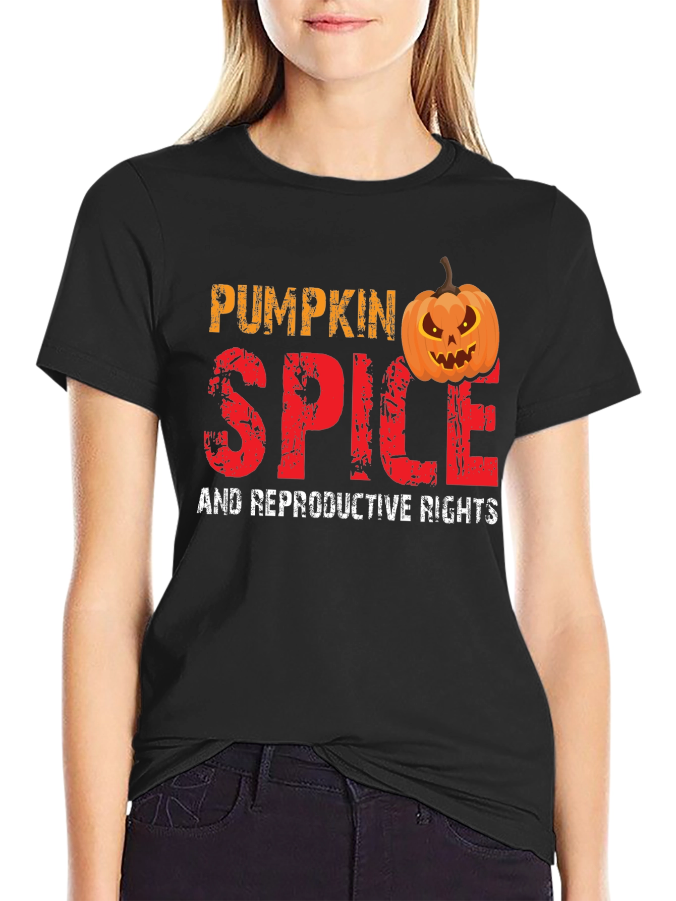 Pumpkin Spice Reproductive Rights Graphic Tee