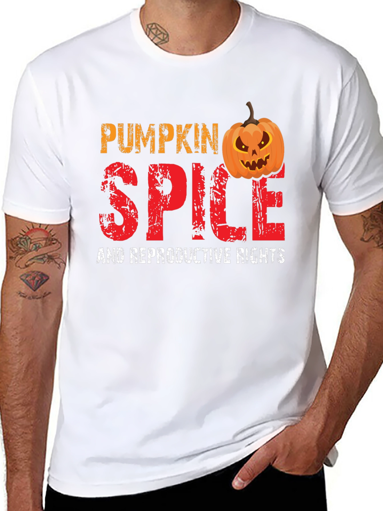 Pumpkin Spice Reproductive Rights Graphic Tee