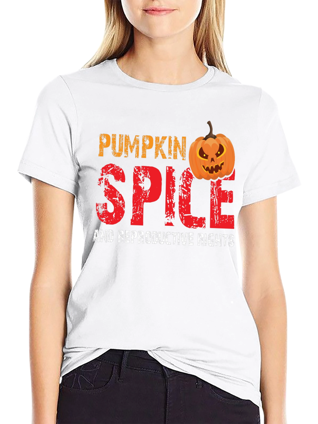 Pumpkin Spice Reproductive Rights Graphic Tee