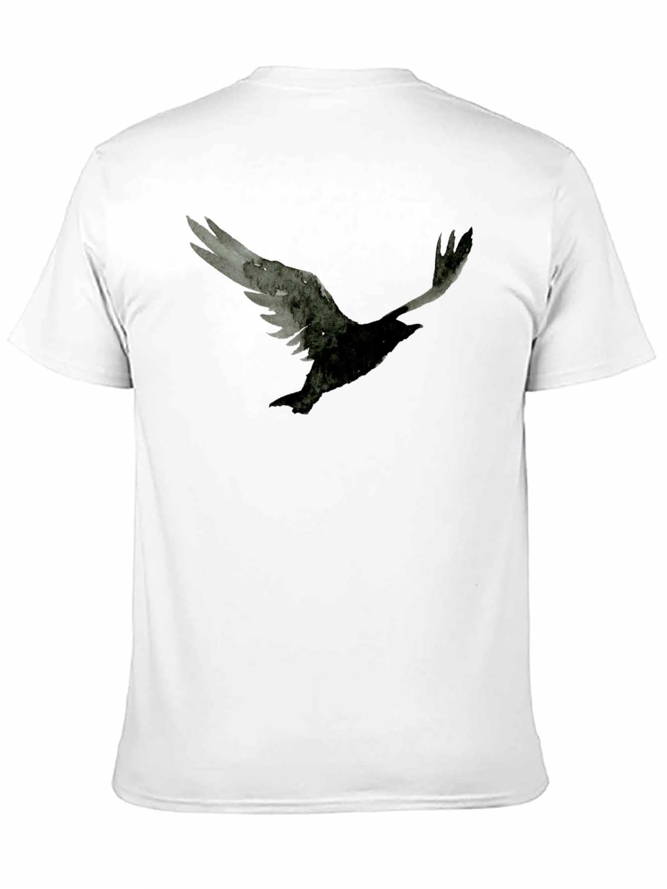 Raven Print Black T-Shirt