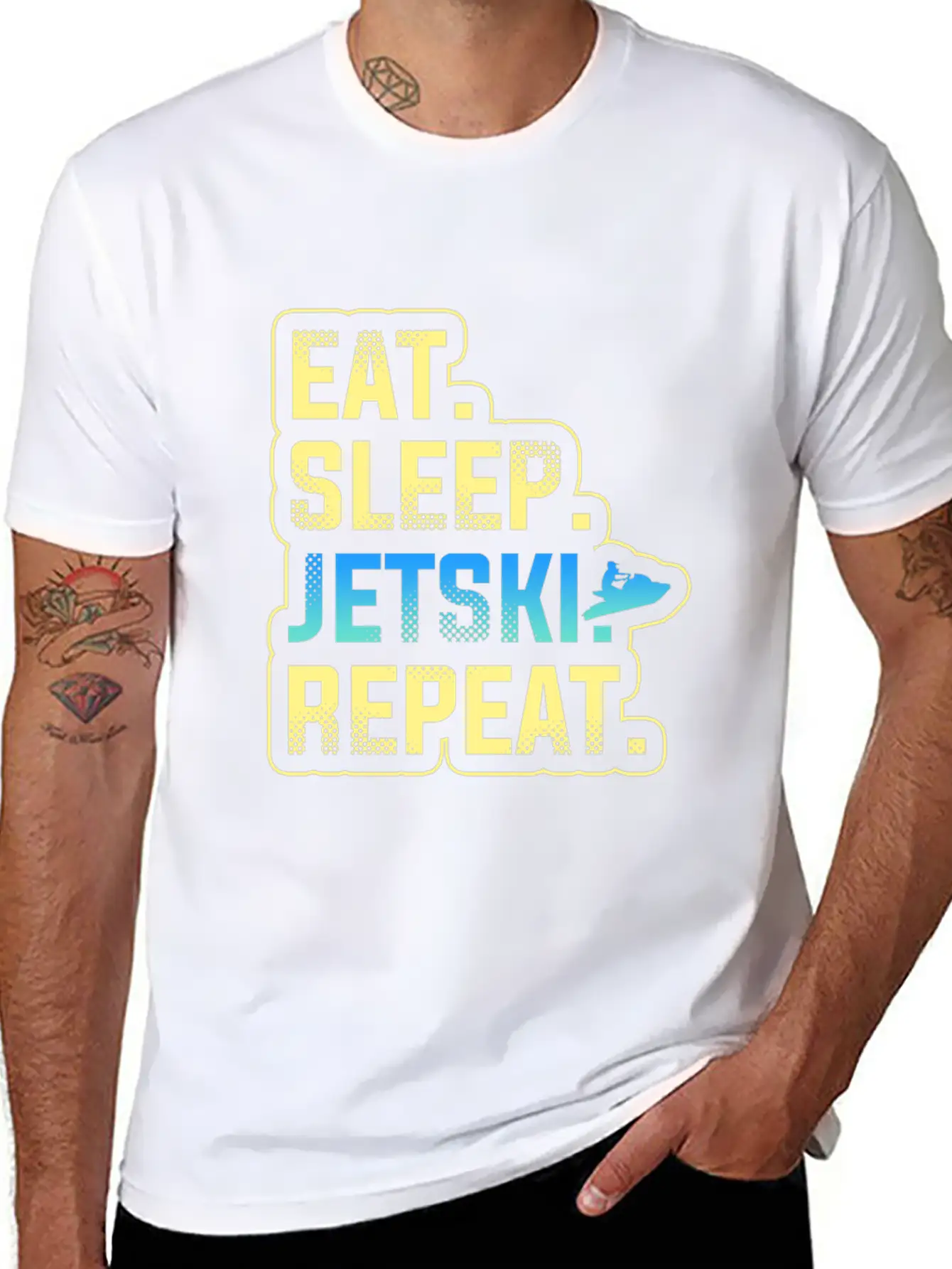 Vacation, Holidays, Sand, Sun, Wave, Riding, Drive Modern Fit Casual T-Shirt – Clean And Versatile Design