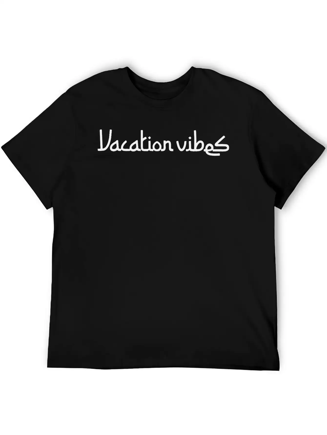 Vacation Vibes Modern Fit Casual T-Shirt ��� Clean And Versatile Design