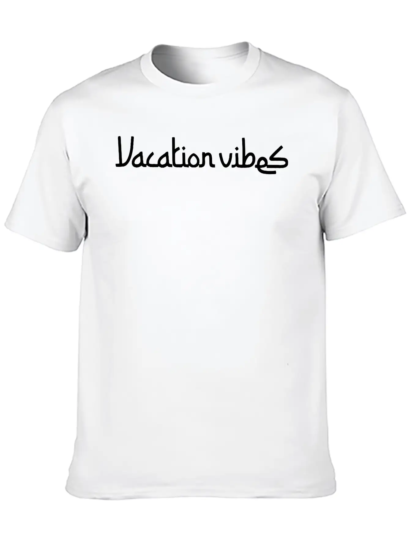 Vacation Vibes Modern Fit Casual T-Shirt ��� Clean And Versatile Design