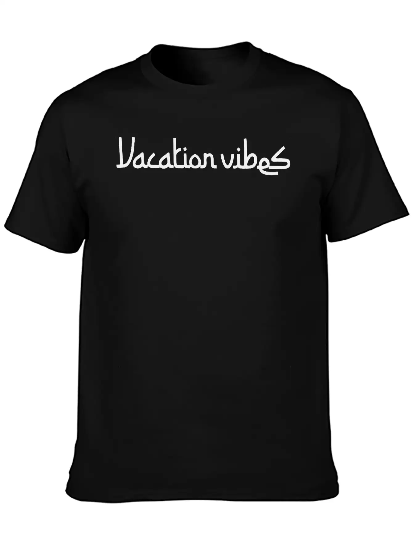 Vacation Vibes Modern Fit Casual T-Shirt ��� Clean And Versatile Design