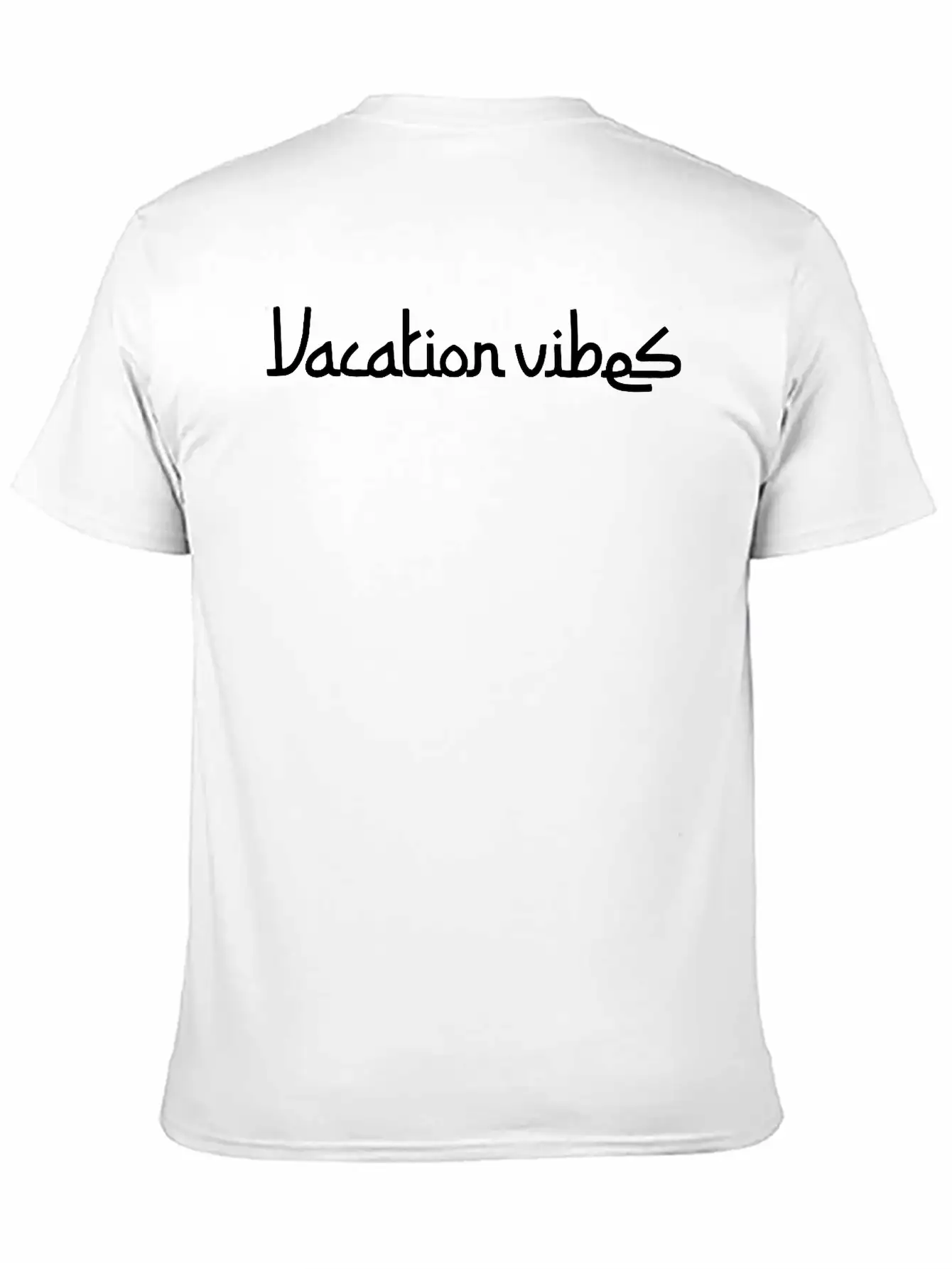 Vacation Vibes Modern Fit Casual T-Shirt ��� Clean And Versatile Design
