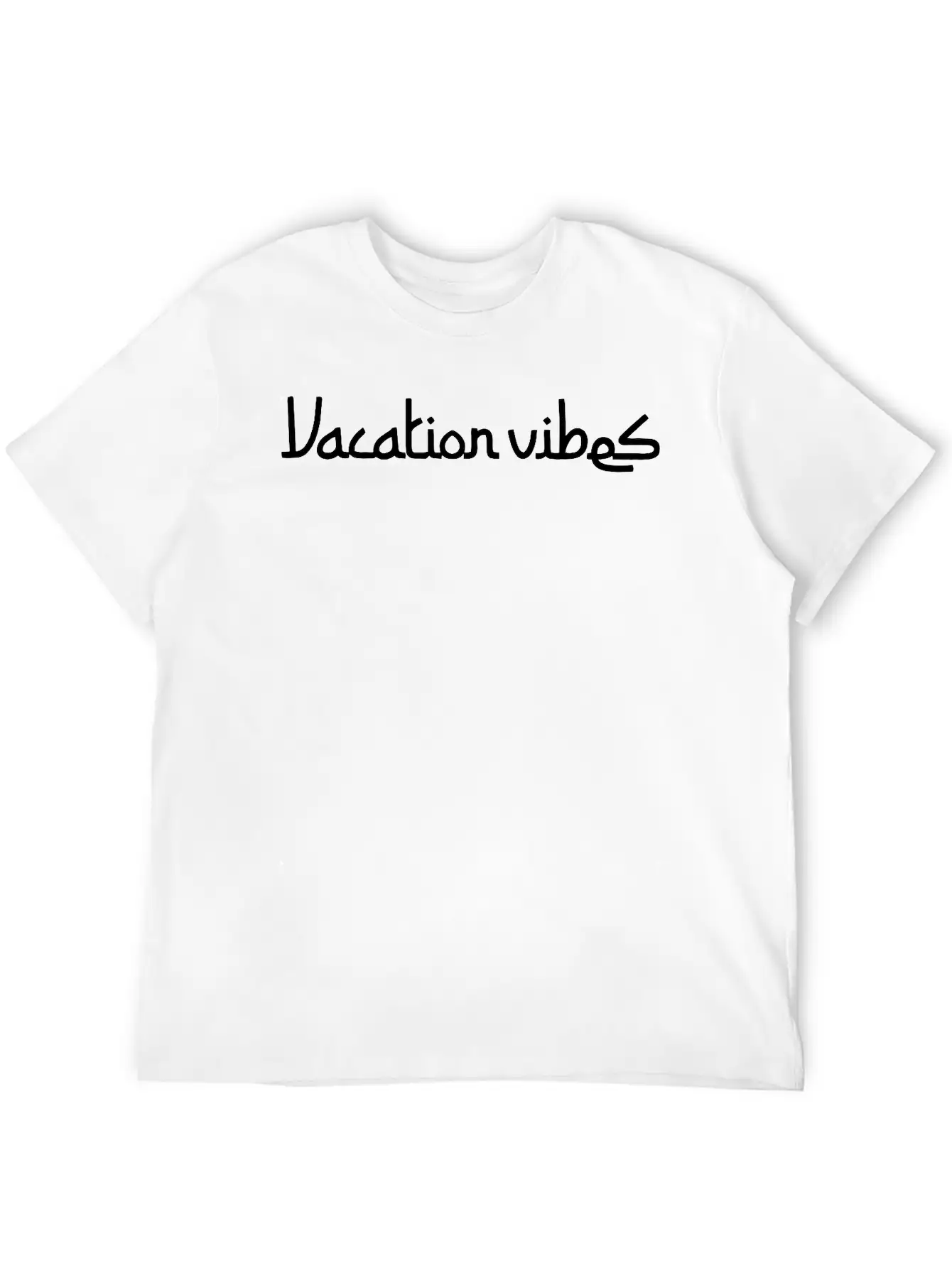 Vacation Vibes Modern Fit Casual T-Shirt ��� Clean And Versatile Design