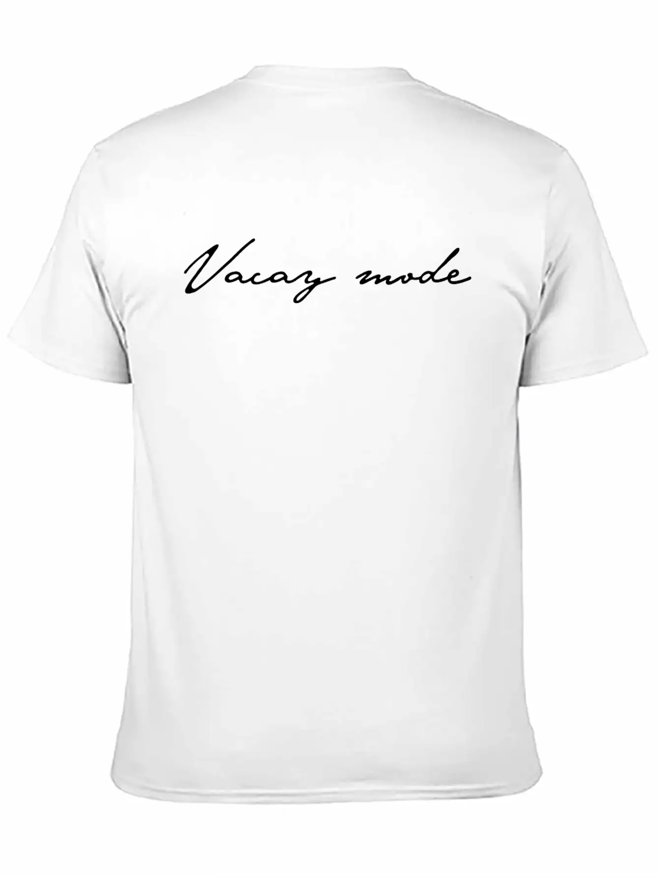 Vacay Mode Summer Calligraphy Classic Fit Graphic Tee For Daily Comfort – Unisex Cotton Shirt