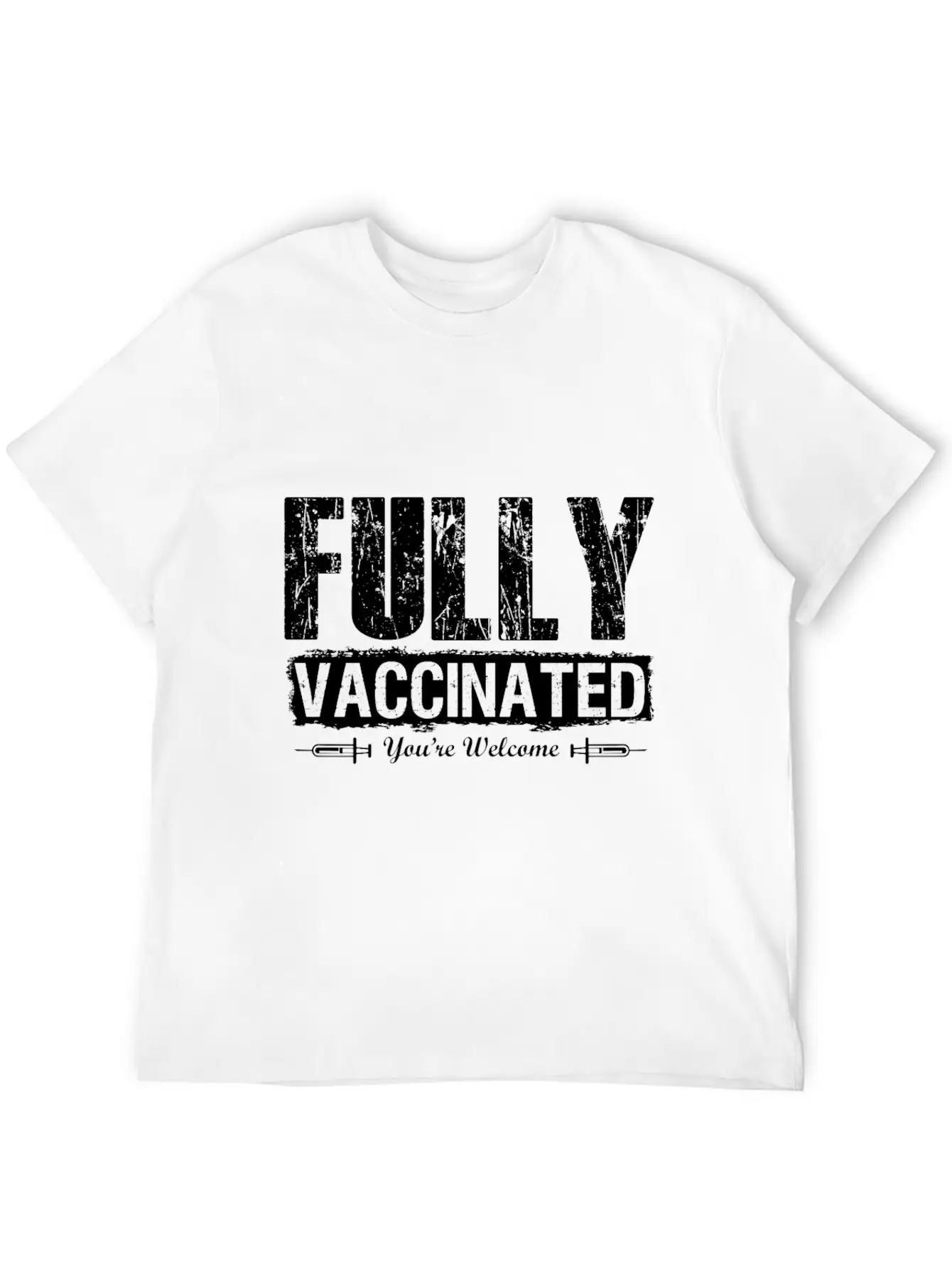 Vaccinated 2021 Thank You Medicine Unisex Casual T-Shirt ��� Clean Design For Daily Comfort
